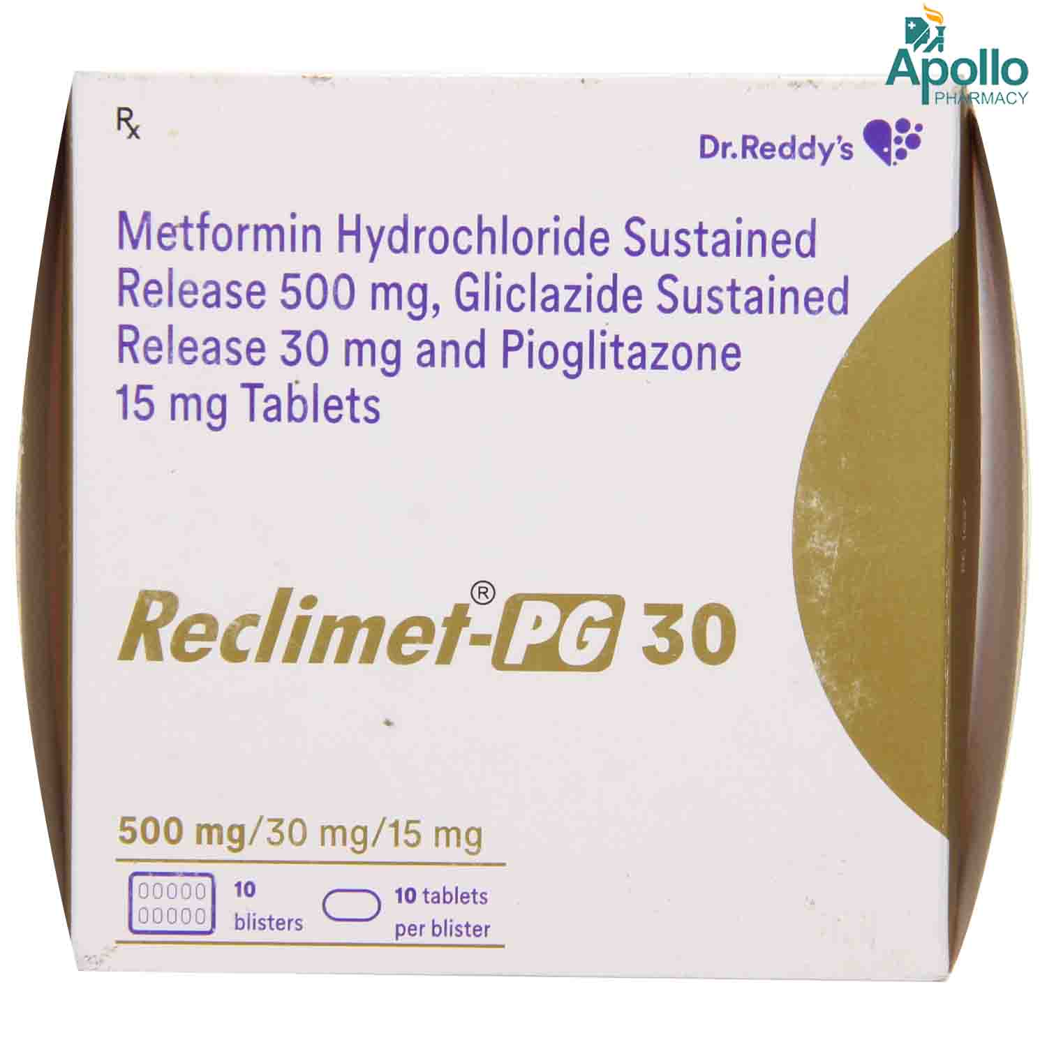 Reclimet PG 30 Tablet 10's, Pack of 10 TABLETS Reclimet PG 30 Tablet 10's, Pack of 10 TABLETS
