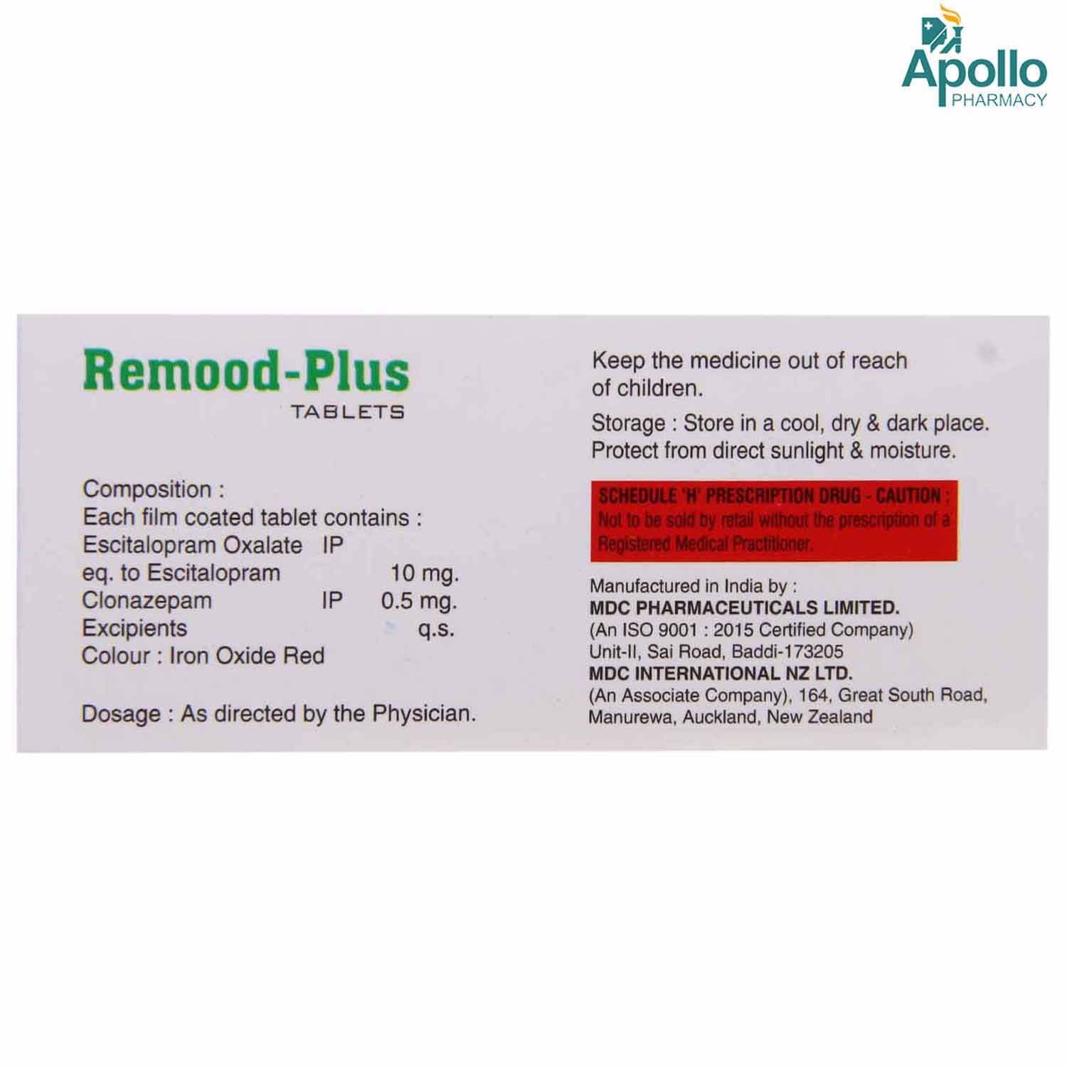 REMOOD PLUS TABLET, Pack of 10 TABLETS REMOOD PLUS TABLET, Pack of 10 TABLETS