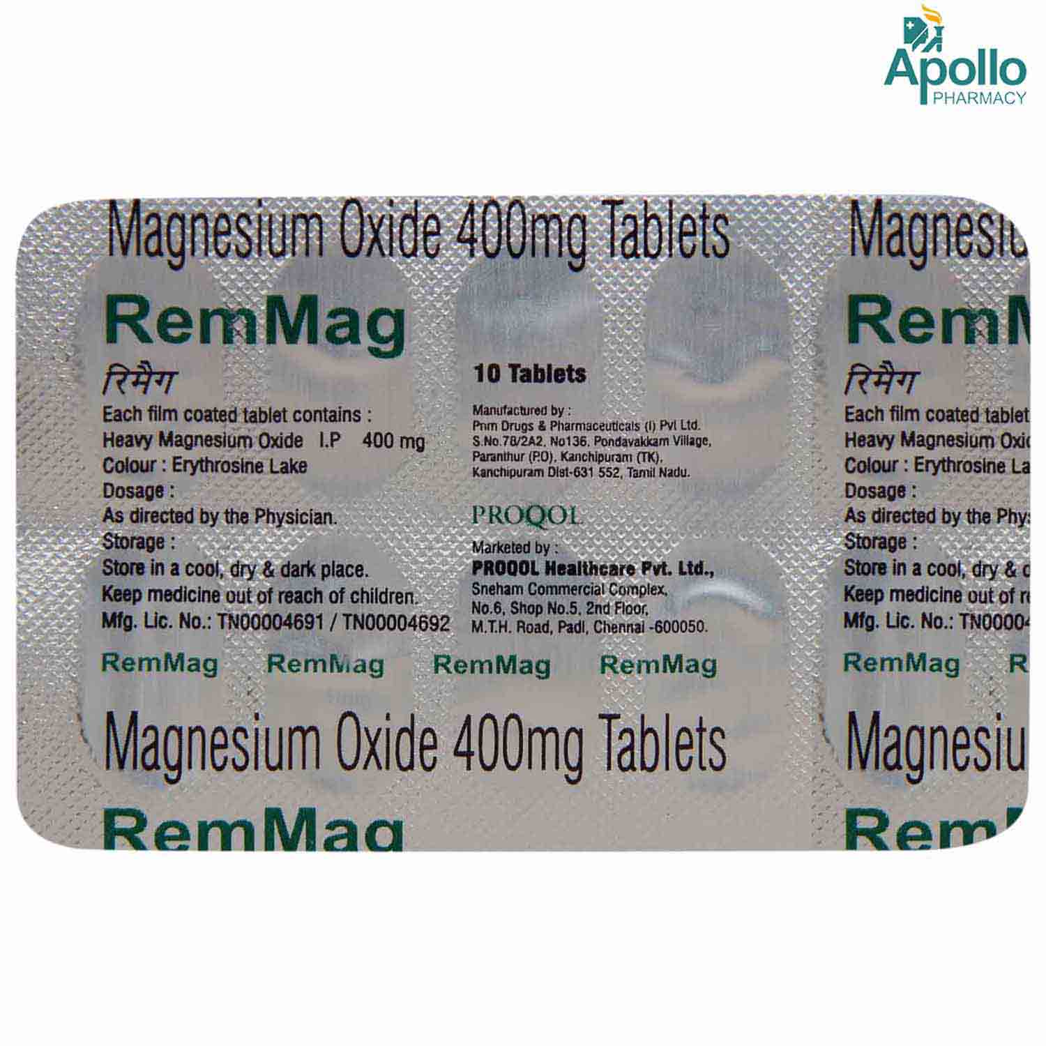 RemMag Tablet 10's, Pack of 10 TABLETS RemMag Tablet 10's, Pack of 10 TABLETS