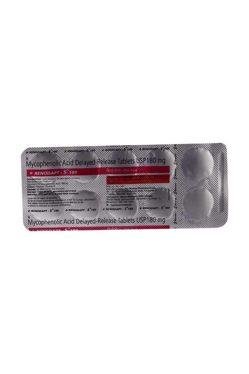 Renodapt S 180 Tablet 10's, Pack of 10 TabletS Renodapt S 180 Tablet 10's, Pack of 10 TabletS