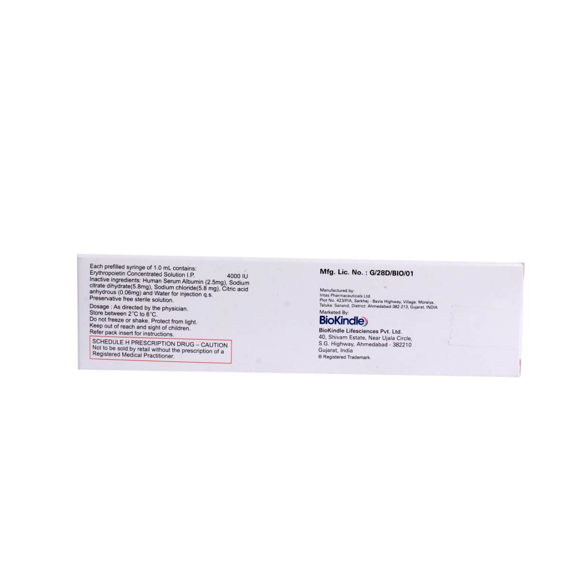 Repomia Pfs 4000Iu/1.0Ml Inj, Pack of 1 INJECTION Repomia Pfs 4000Iu/1.0Ml Inj, Pack of 1 INJECTION