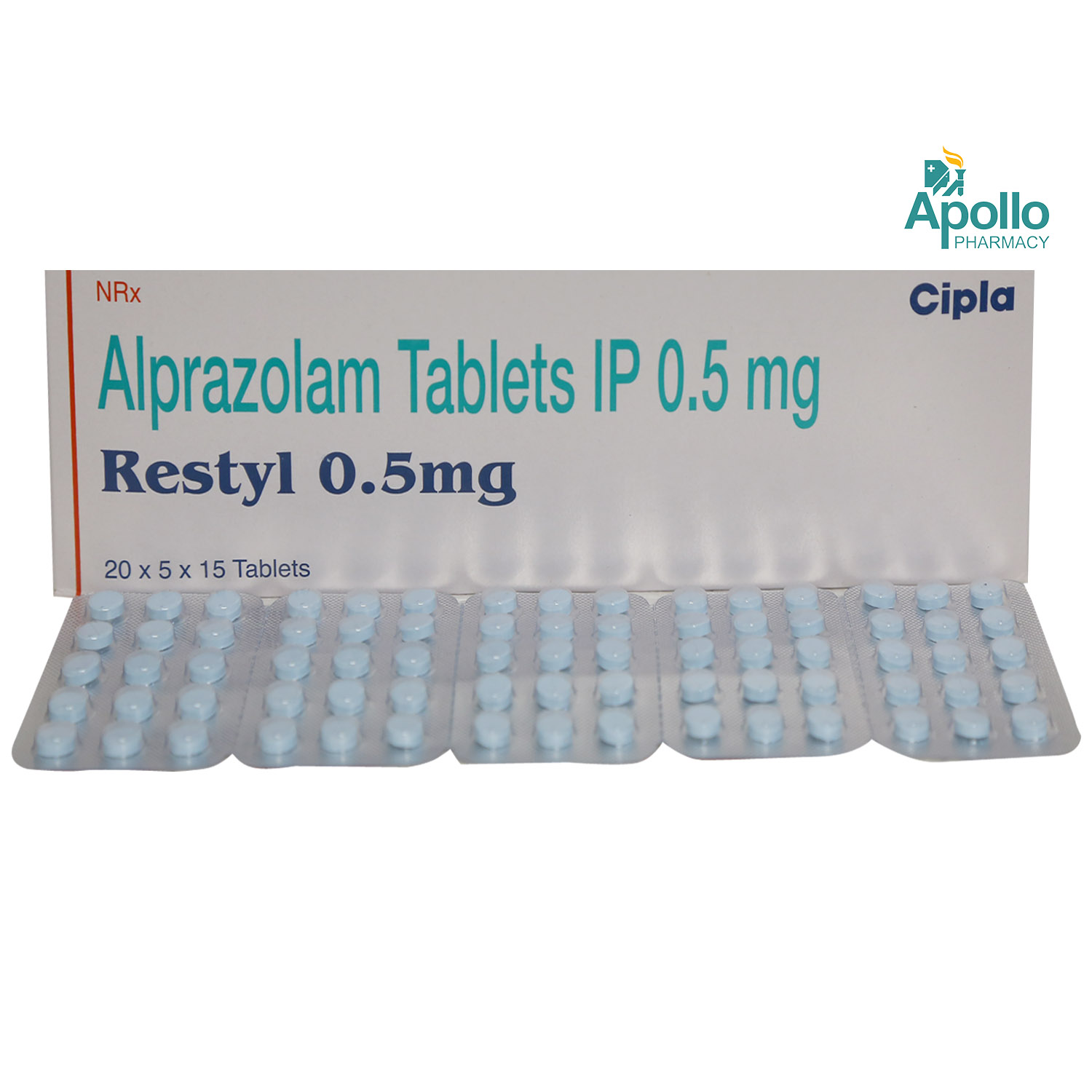 Restyl 0.5 mg Tablet 15's, Pack of 15 TABLETS Restyl 0.5 mg Tablet 15's, Pack of 15 TABLETS