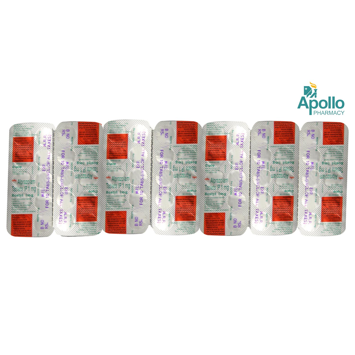 Restyl 1 Tablet 10's, Pack of 10 TABLETS Restyl 1 Tablet 10's, Pack of 10 TABLETS