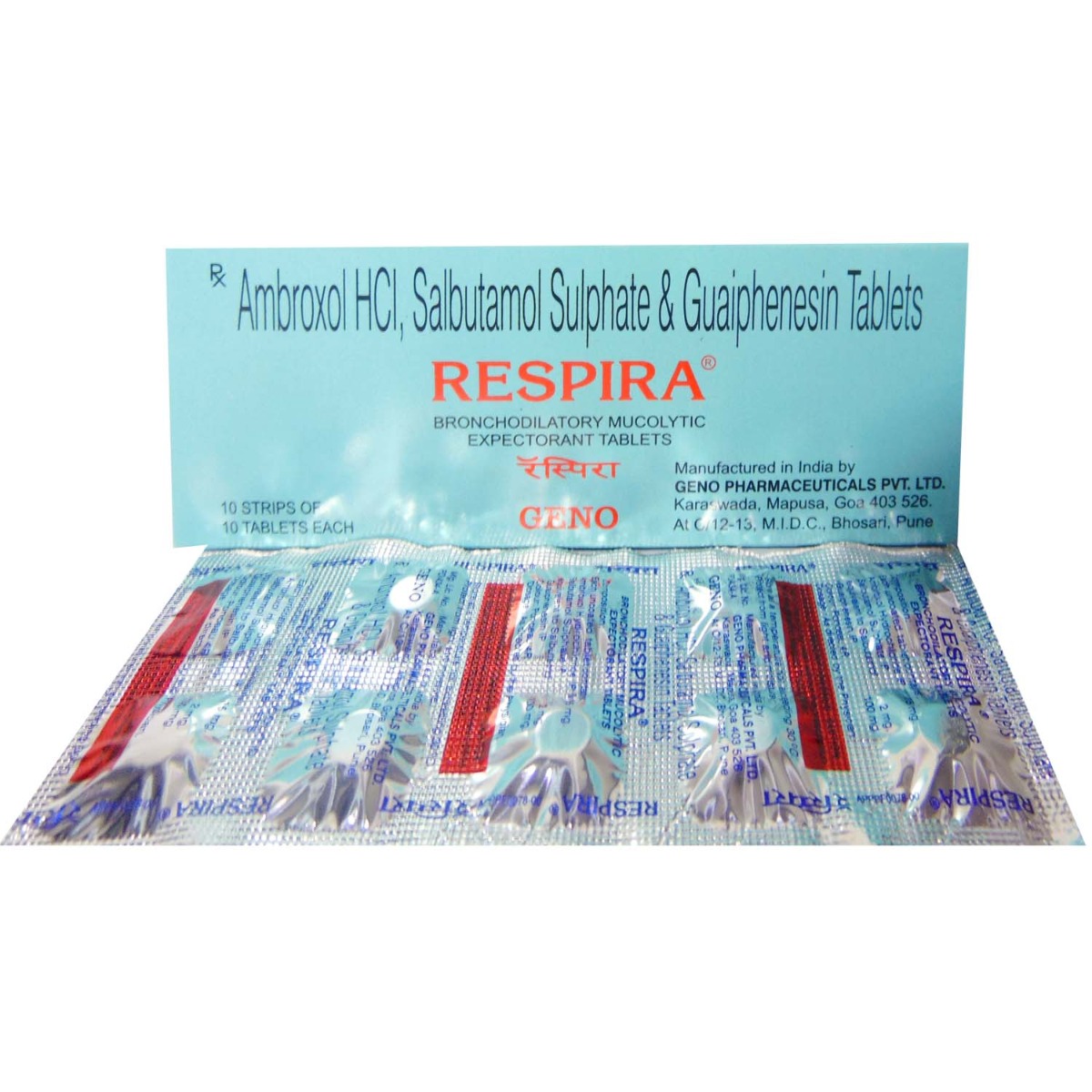 Respira Tablet 10's, Pack of 10 TabletS Respira Tablet 10's, Pack of 10 TabletS