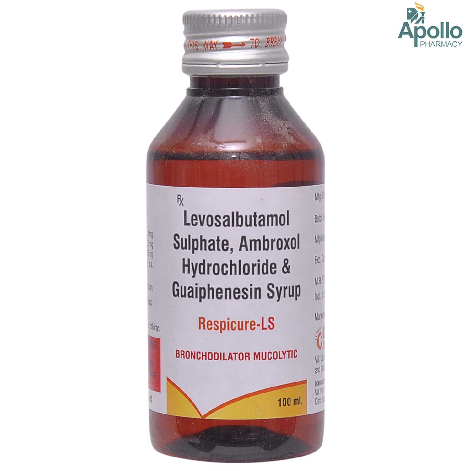 Respicure LS Syrup 100 ml, Pack of 1 SYRUP Respicure LS Syrup 100 ml, Pack of 1 SYRUP