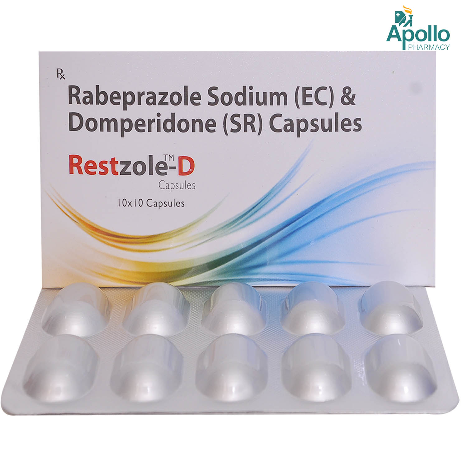 Restzole-D Capsule 10's, Pack of 10 CAPSULES Restzole-D Capsule 10's, Pack of 10 CAPSULES
