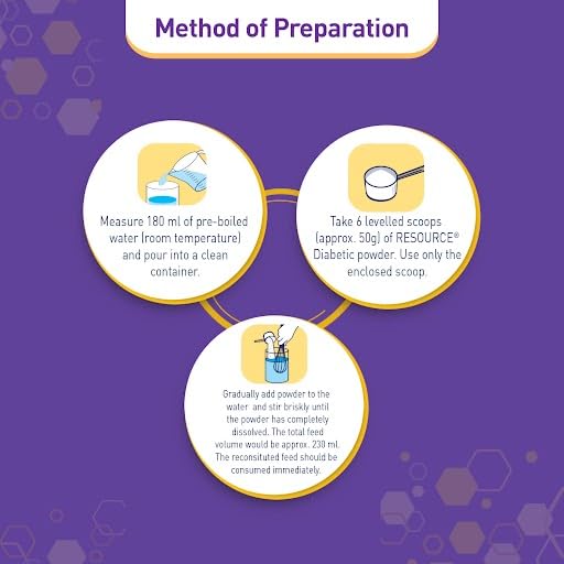Nestle Resource Diabetic Vanilla Flavour Powder, 400 gm, Pack of 1 Nestle Resource Diabetic Vanilla Flavour Powder, 400 gm, Pack of 1