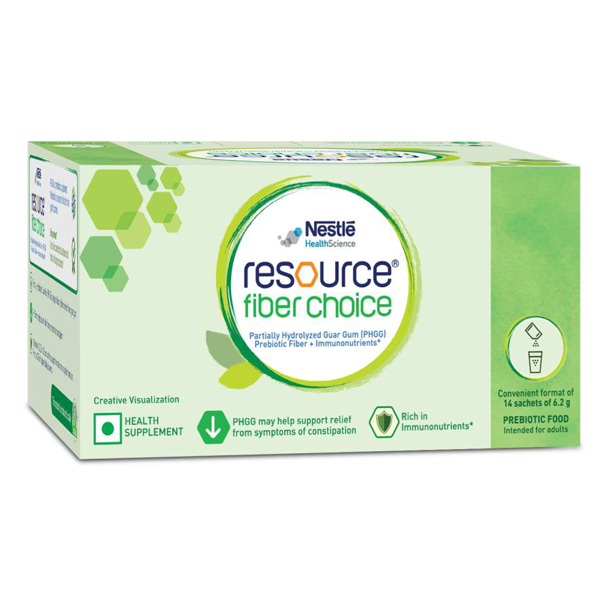 Nestle Resource Fiber Choice Powder, 86.8 gm (14 Sachets x 6.2 gm), Pack of 1 Nestle Resource Fiber Choice Powder, 86.8 gm (14 Sachets x 6.2 gm), Pack of 1