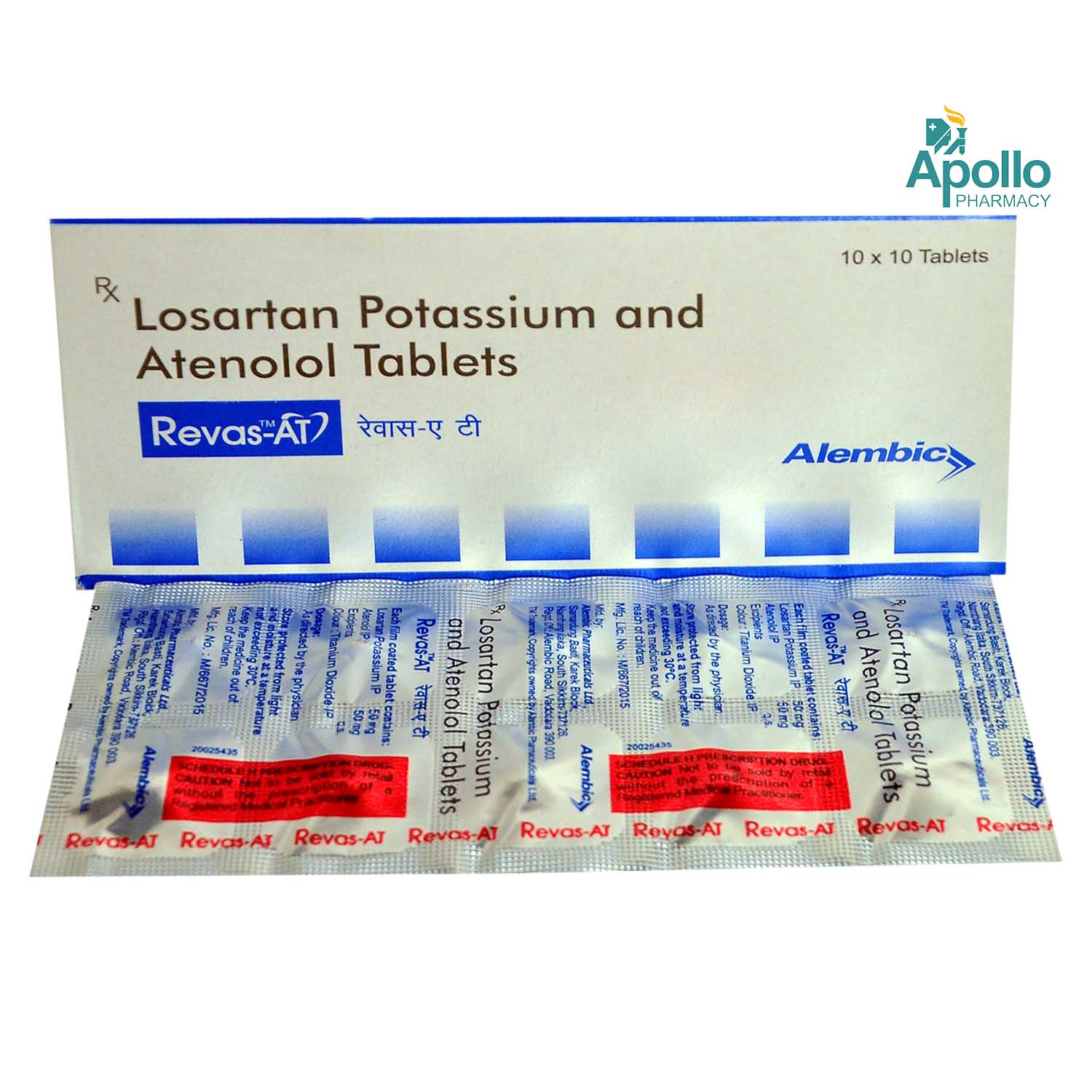 REVAS AT TABLET, Pack of 10 TABLETS REVAS AT TABLET, Pack of 10 TABLETS