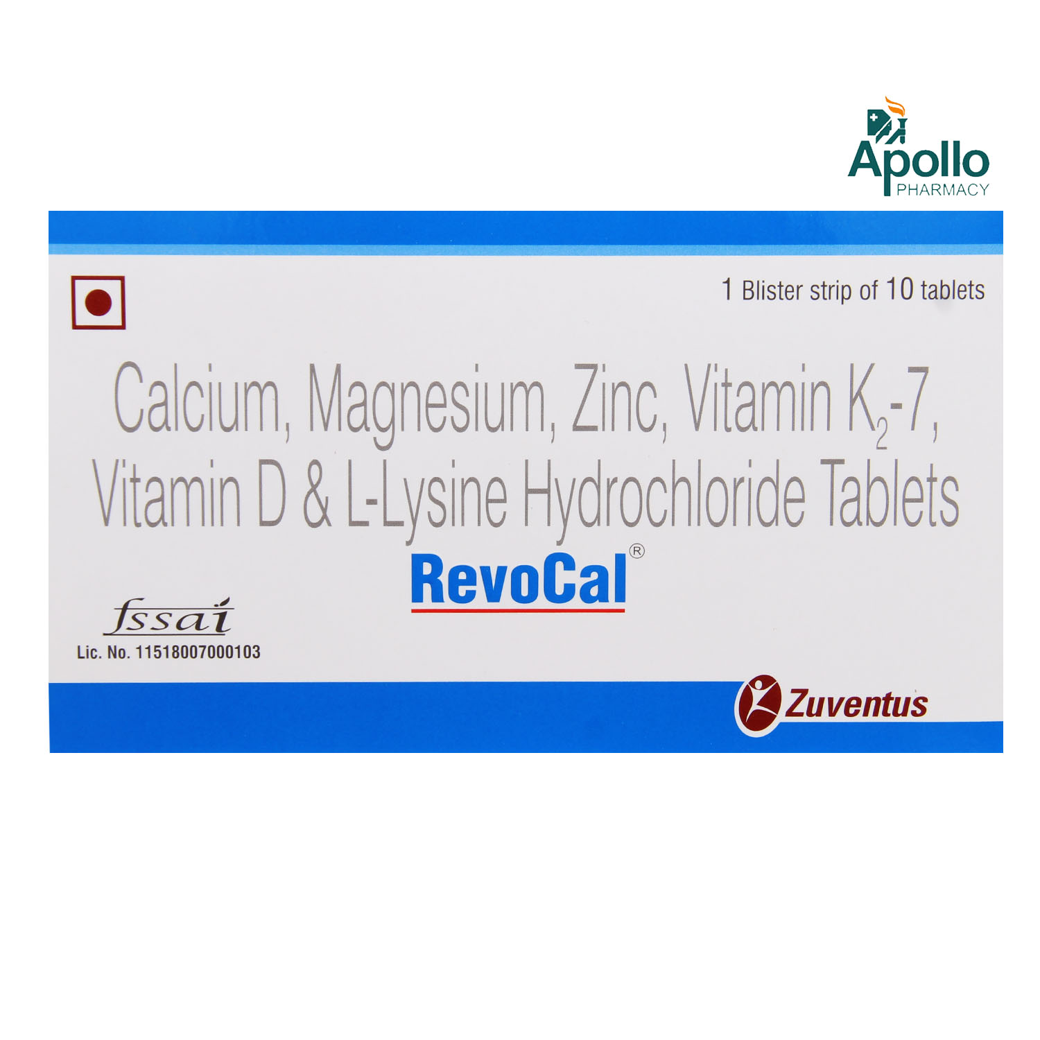 Revocal Tablet 10's, Pack of 10 TABLETS Revocal Tablet 10's, Pack of 10 TABLETS