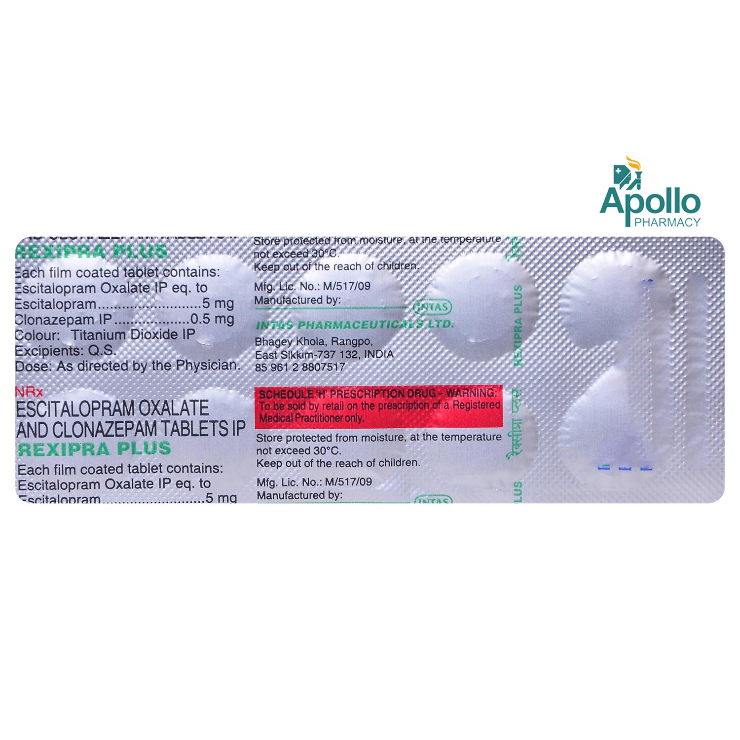 Rexipra Plus Tablet 10's, Pack of 10 TABLETS Rexipra Plus Tablet 10's, Pack of 10 TABLETS