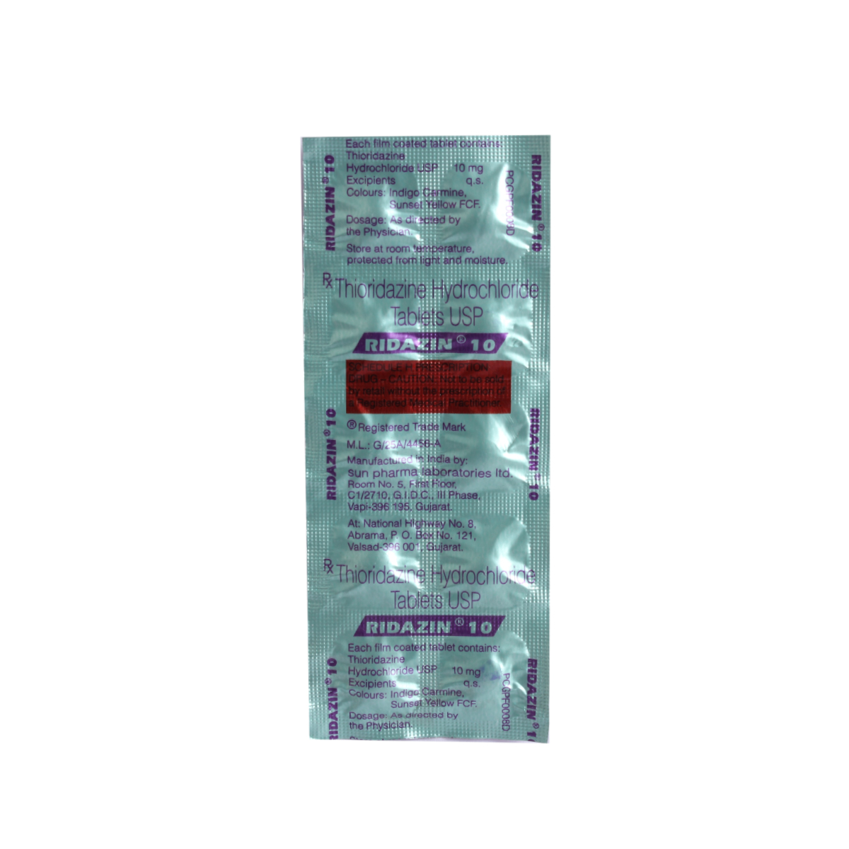 Ridazin 10 Tablet 10's, Pack of 10 TabletS Ridazin 10 Tablet 10's, Pack of 10 TabletS