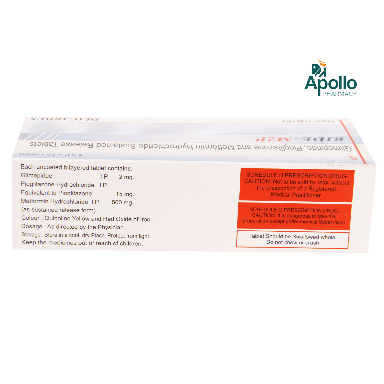 Ride M2P Tablet 10's, Pack of 10 TABLETS Ride M2P Tablet 10's, Pack of 10 TABLETS