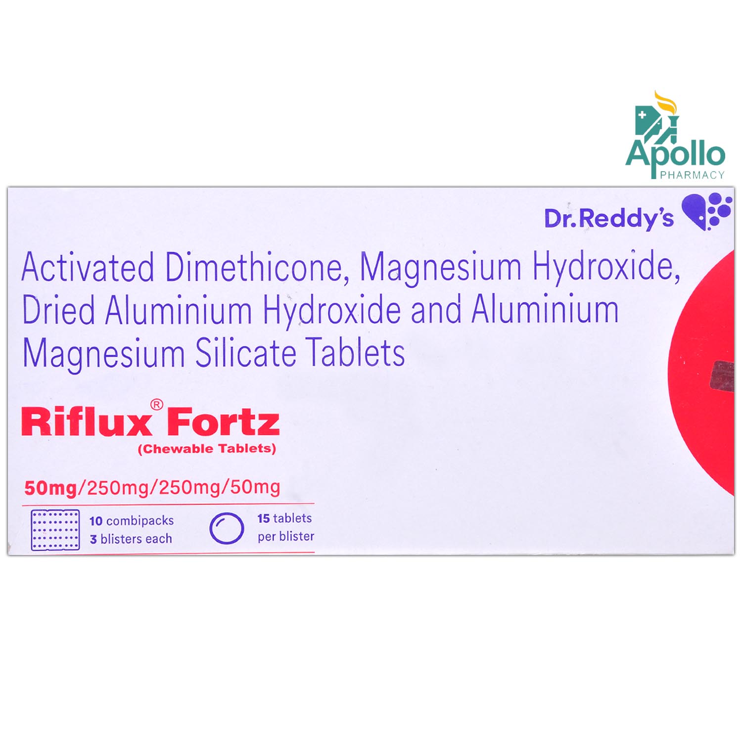 Buy Riflux Fortz Chewable Tablet 15's Online