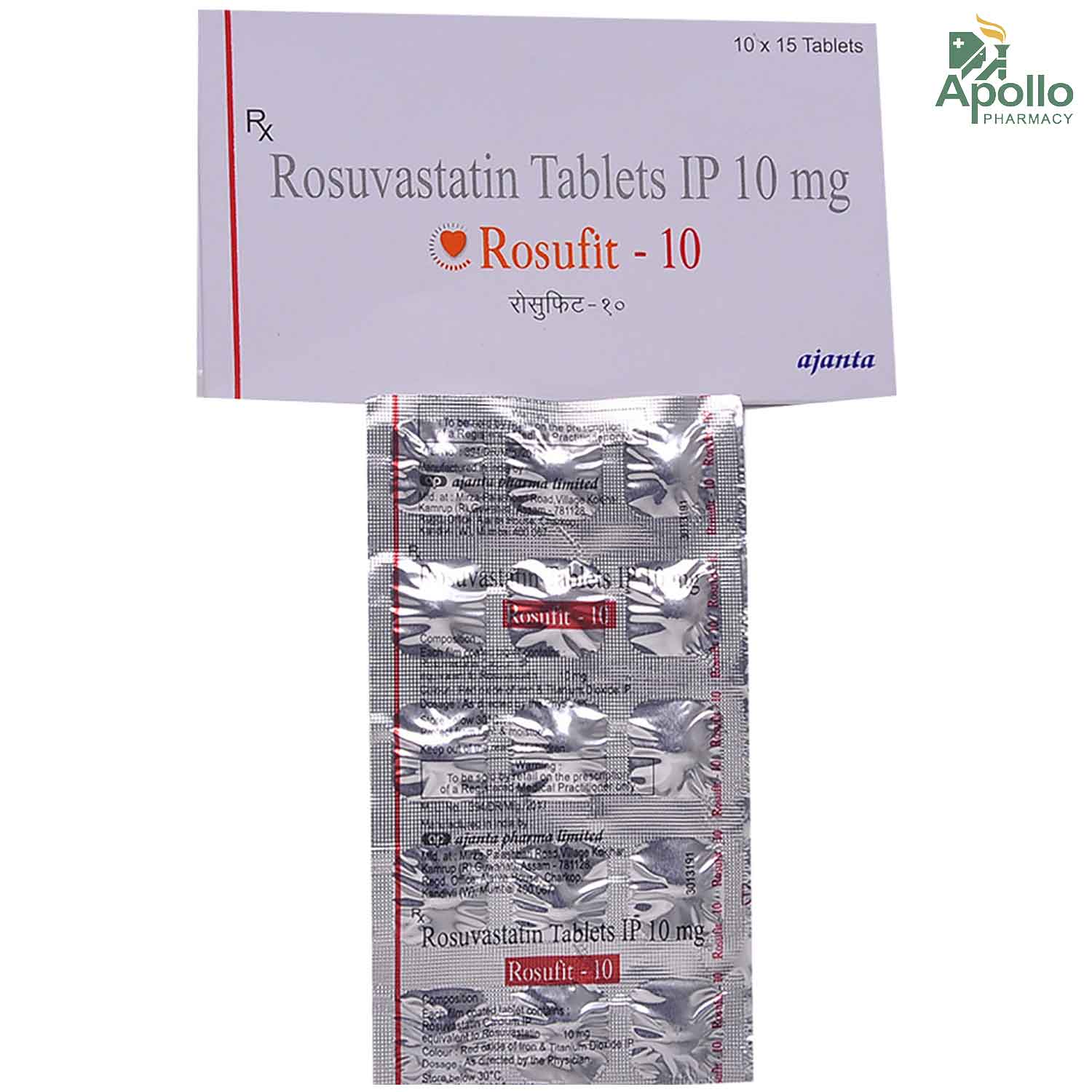 Rosufit 10 Tablet 15's, Pack of 15 TABLETS Rosufit 10 Tablet 15's, Pack of 15 TABLETS