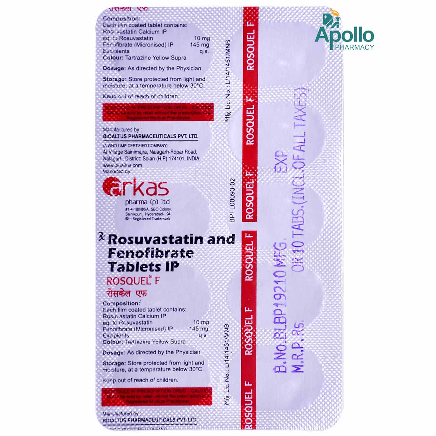 Rosquel F Tablet 10's, Pack of 10 Rosquel F Tablet 10's, Pack of 10