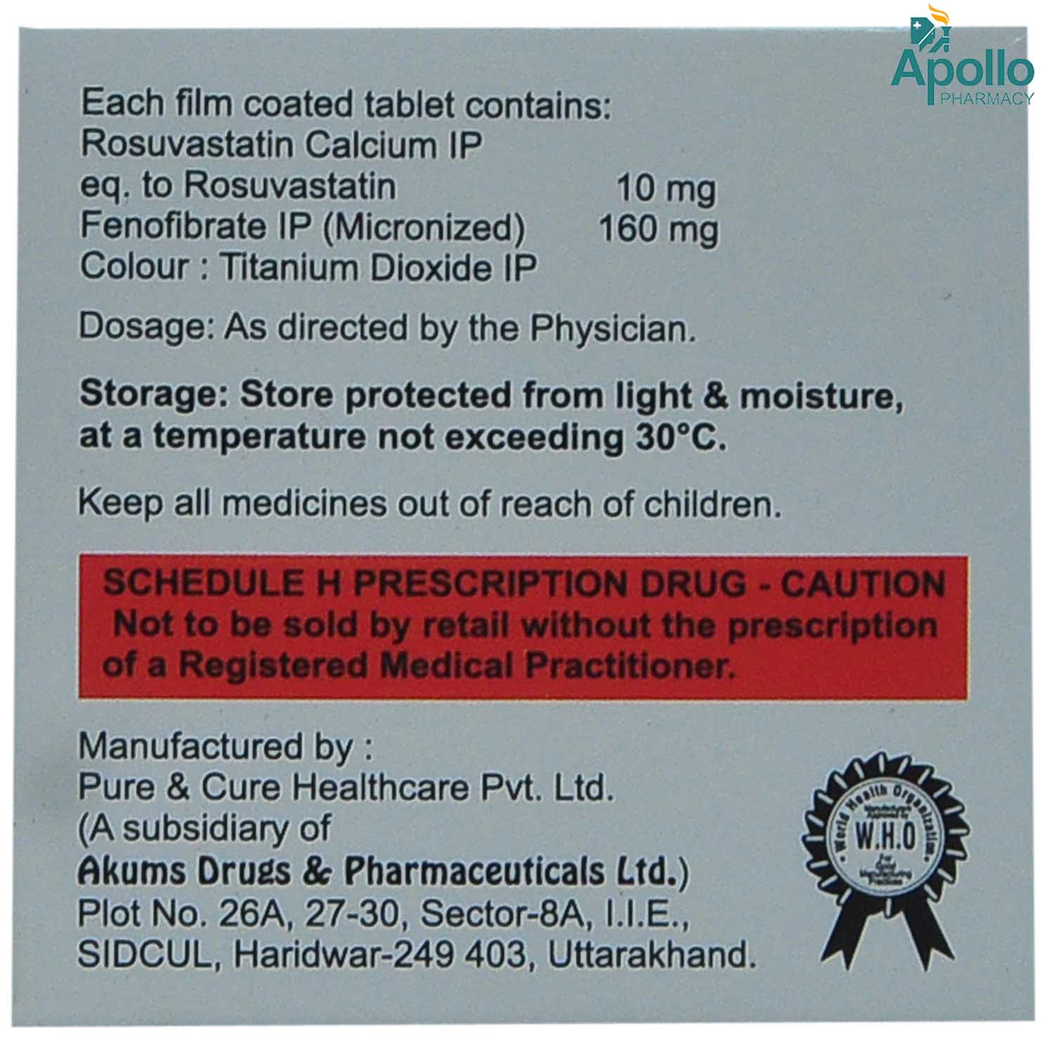 Rosulife-F 10 Tablet 10's, Pack of 10 TabletS Rosulife-F 10 Tablet 10's, Pack of 10 TabletS