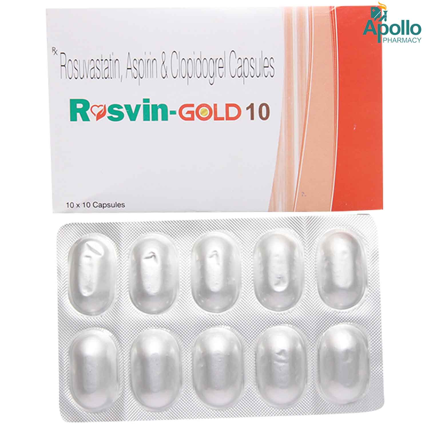 Rosvin Gold 10 Capsule 10's, Pack of 10 CAPSULES Rosvin Gold 10 Capsule 10's, Pack of 10 CAPSULES