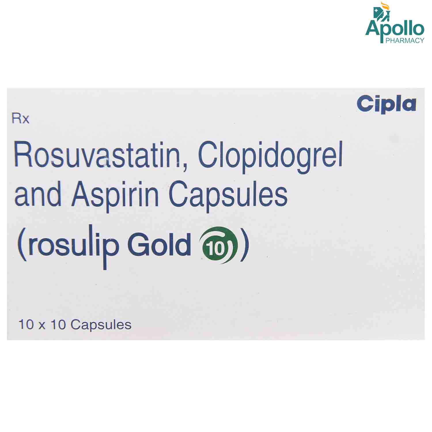 Rosulip Gold 10 Capsule 10's, Pack of 10 CAPSULES Rosulip Gold 10 Capsule 10's, Pack of 10 CAPSULES