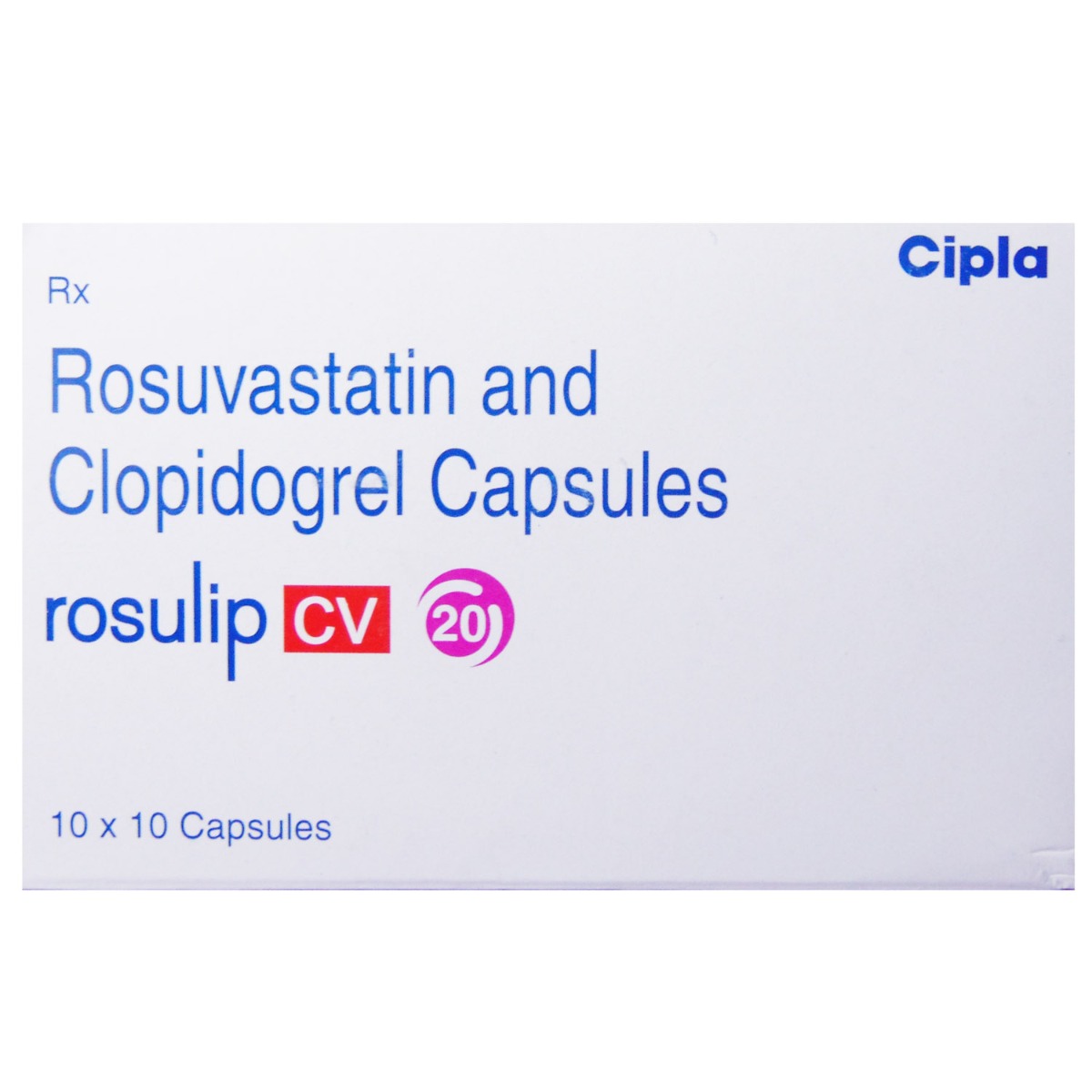 Rosulip Cv 20/75mg Capsule 10's, Pack of 10 CapsuleS Rosulip Cv 20/75mg Capsule 10's, Pack of 10 CapsuleS