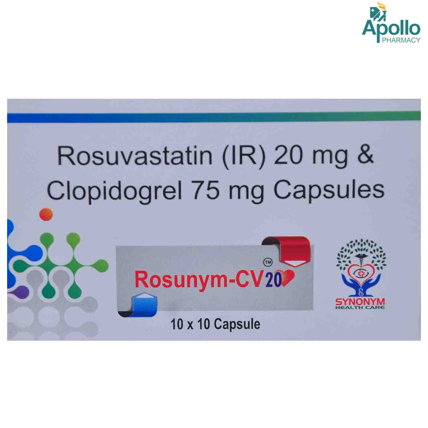 Rosunym-Cv 20 Capsule 10's, Pack of 10 CAPSULES Rosunym-Cv 20 Capsule 10's, Pack of 10 CAPSULES