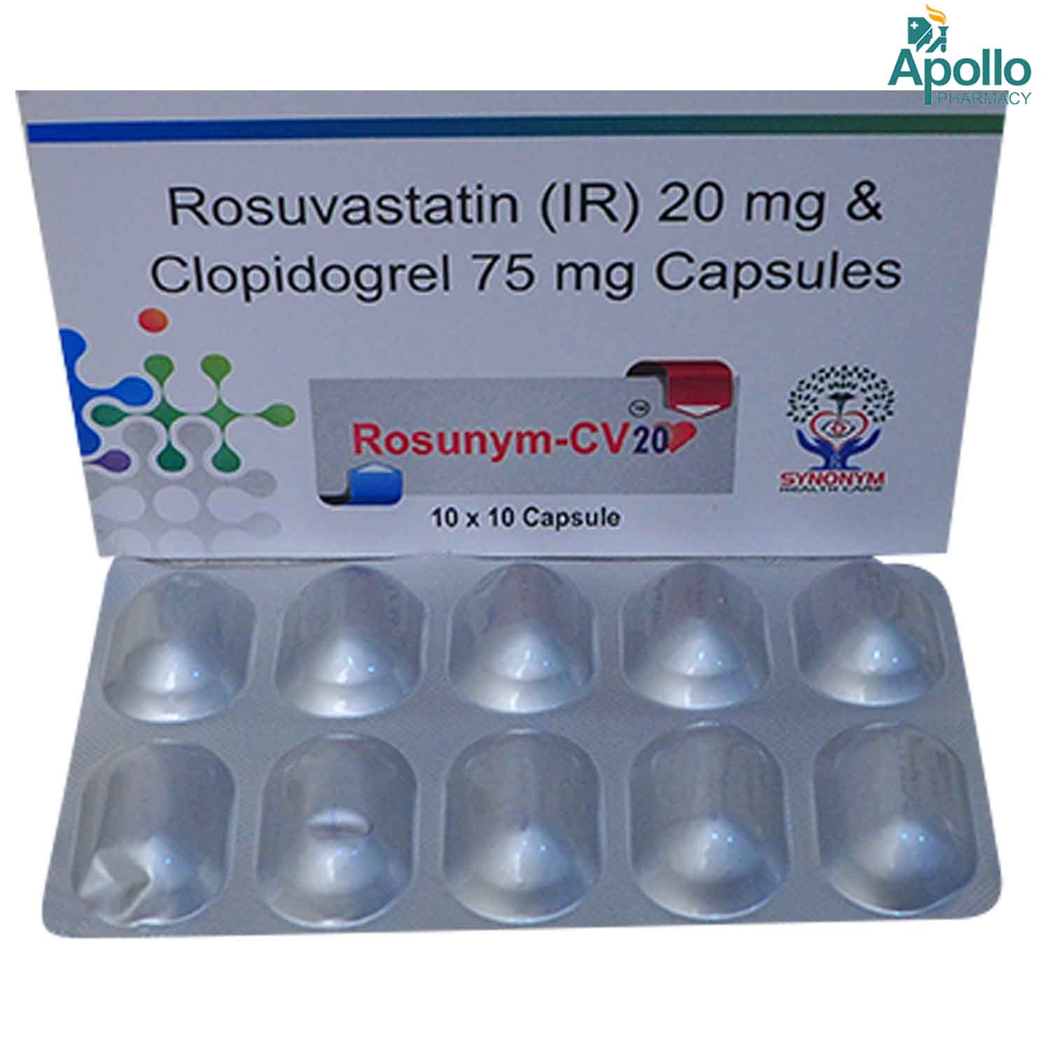 Rosunym-Cv 20 Capsule 10's, Pack of 10 CAPSULES Rosunym-Cv 20 Capsule 10's, Pack of 10 CAPSULES