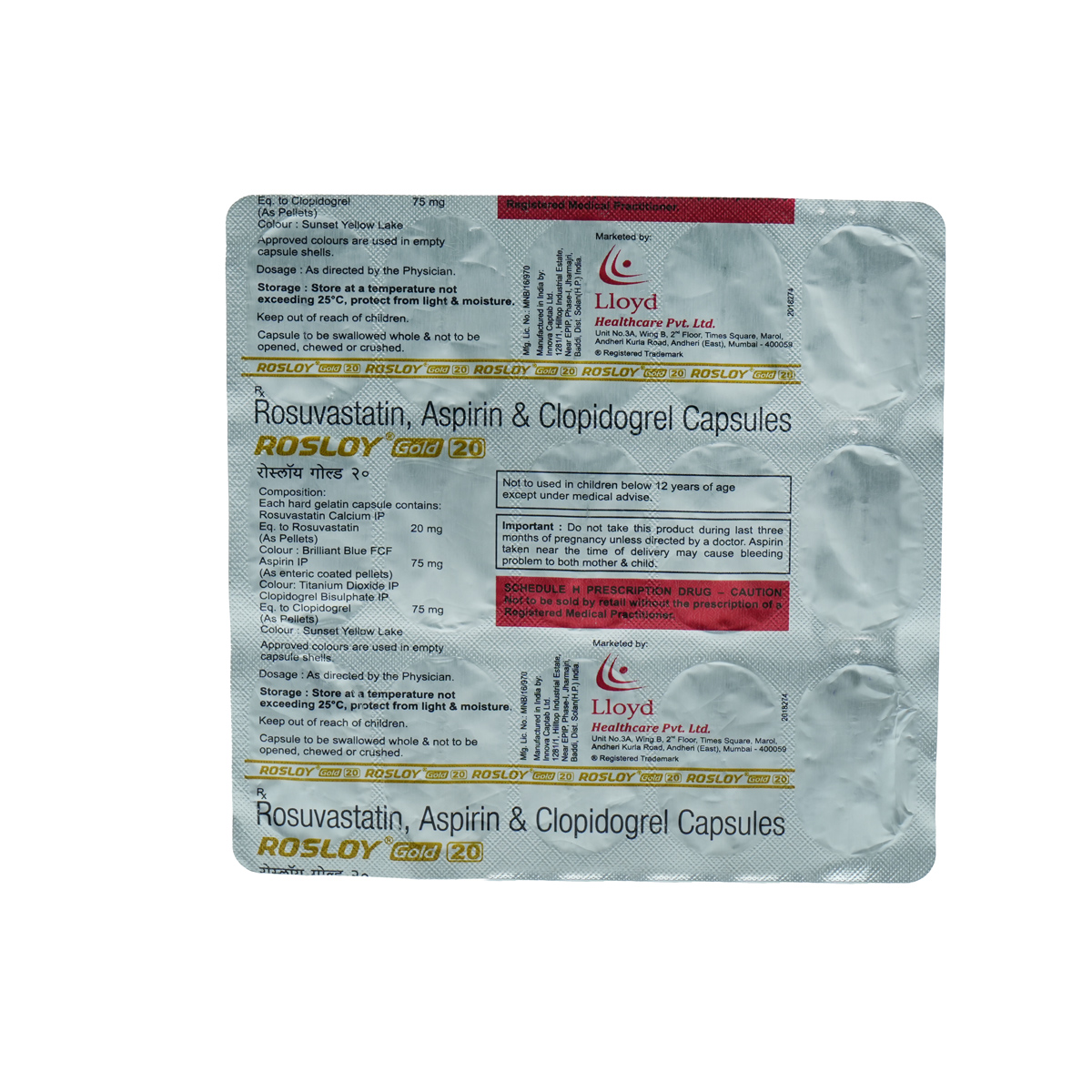 Rosloy Gold 20 Capsule 15`s, Pack of 15 CAPSULES Rosloy Gold 20 Capsule 15`s, Pack of 15 CAPSULES