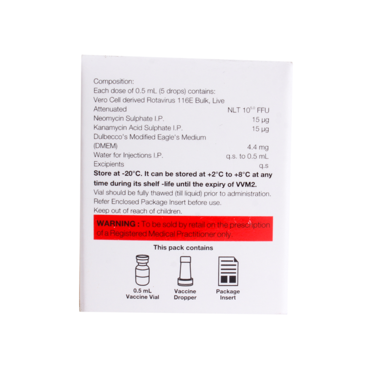 Rotasure Oral Vaccine 0.5 ml, Pack of 1 Rotasure Oral Vaccine 0.5 ml, Pack of 1