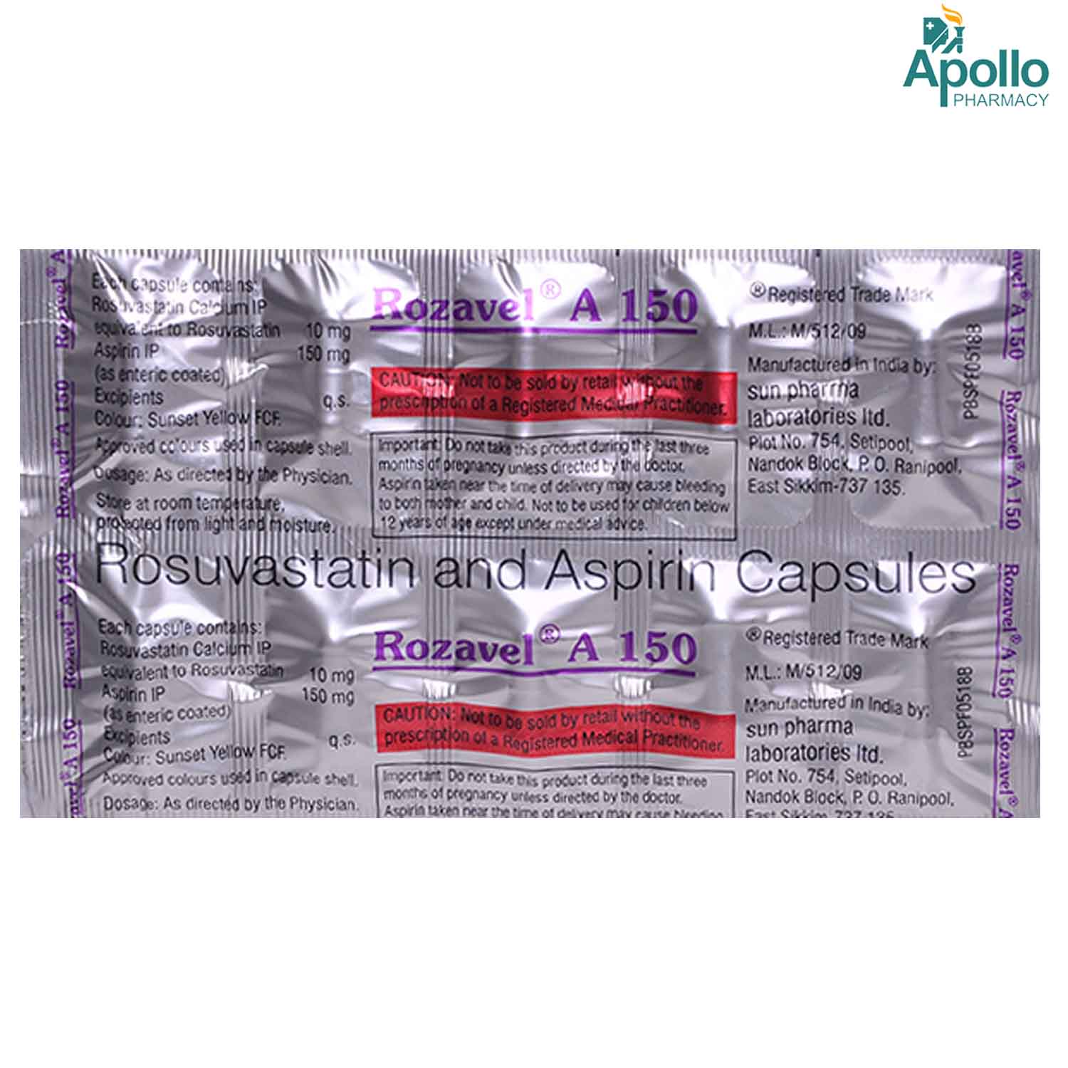 Rozavel A 150 Capsule 10's, Pack of 10 Rozavel A 150 Capsule 10's, Pack of 10