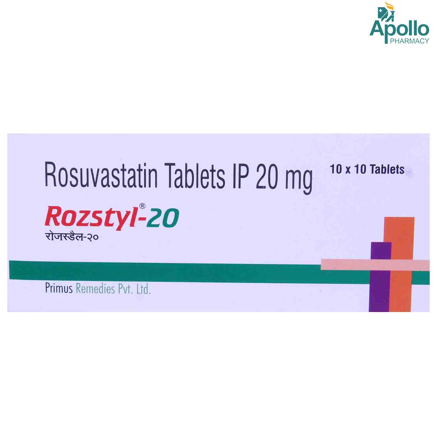 Rozstyl 20 Tablet 10's, Pack of 10 TABLETS Rozstyl 20 Tablet 10's, Pack of 10 TABLETS