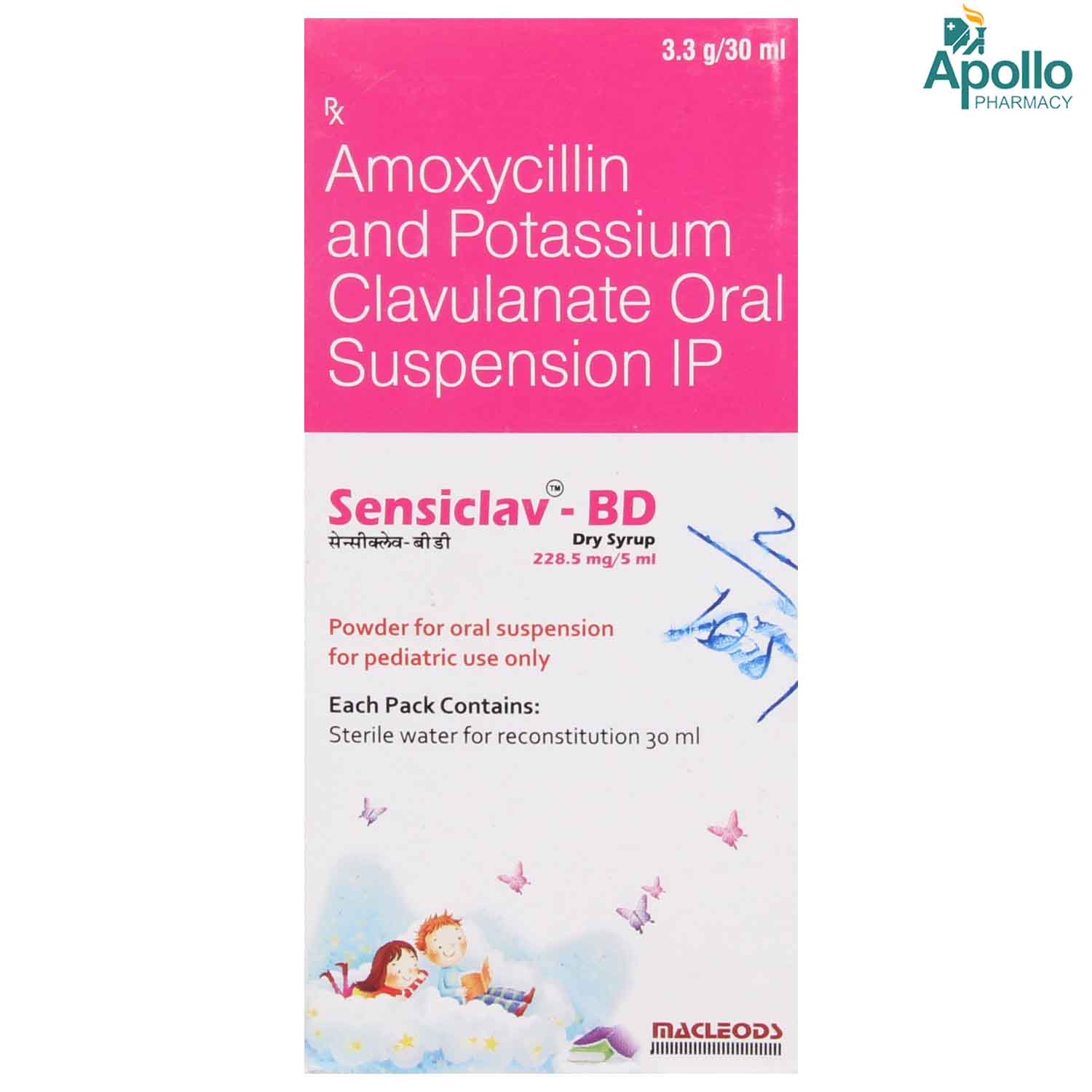 Sensiclav Bd 228.5 mg Dry Syrup 30 ml, Pack of 1 Syrup Sensiclav Bd 228.5 mg Dry Syrup 30 ml, Pack of 1 Syrup