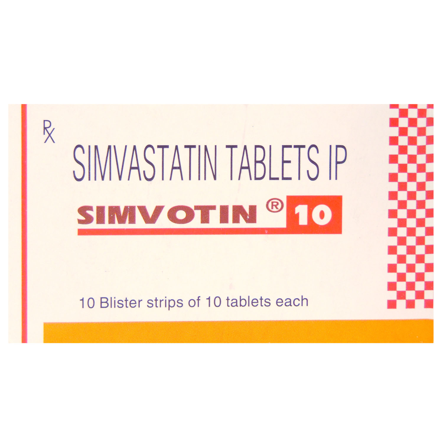 Simvotin 10 Tablet 10's, Pack of 10 TABLETS Simvotin 10 Tablet 10's, Pack of 10 TABLETS