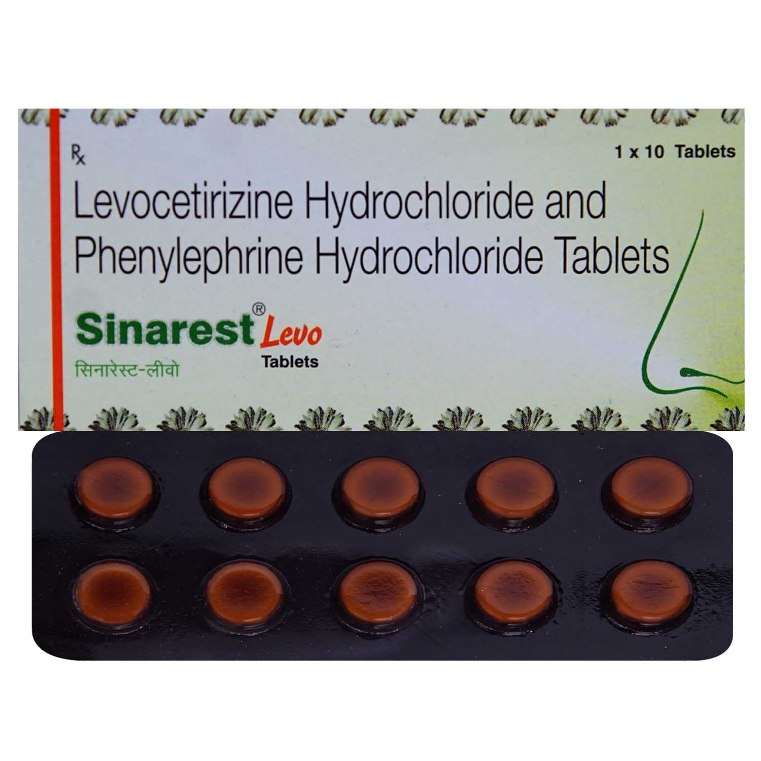 Sinarest Levo Tablet 10's, Pack of 10 TABLETS Sinarest Levo Tablet 10's, Pack of 10 TABLETS