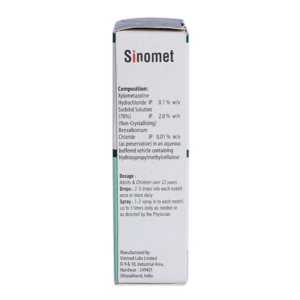 SINOMET NASAL DROPS 10ML, Pack of 1 SINOMET NASAL DROPS 10ML, Pack of 1