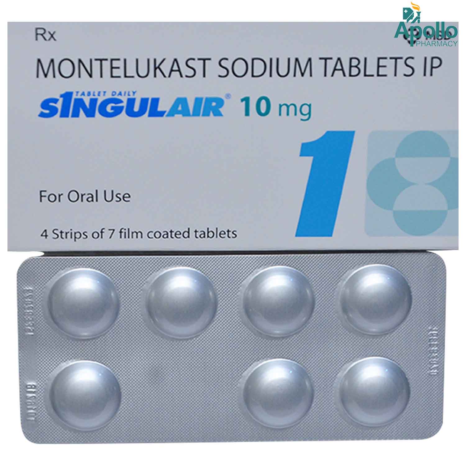 Singulair 10 mg Tablet 7's, Pack of 7 TABLETS Singulair 10 mg Tablet 7's, Pack of 7 TABLETS