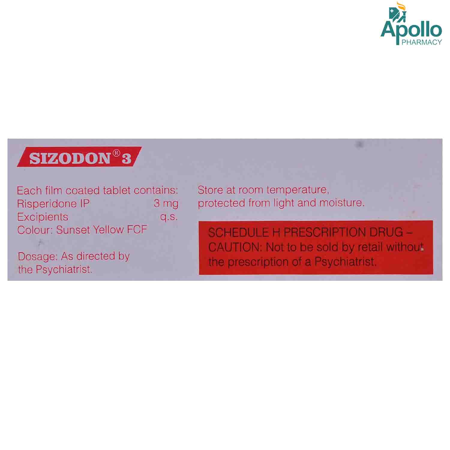 Sizodon 3 Tablet 10's, Pack of 10 TABLETS Sizodon 3 Tablet 10's, Pack of 10 TABLETS