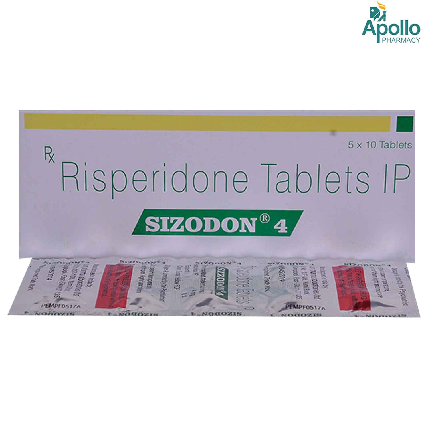 Sizodon 4 Tablet 10's, Pack of 10 TABLETS Sizodon 4 Tablet 10's, Pack of 10 TABLETS