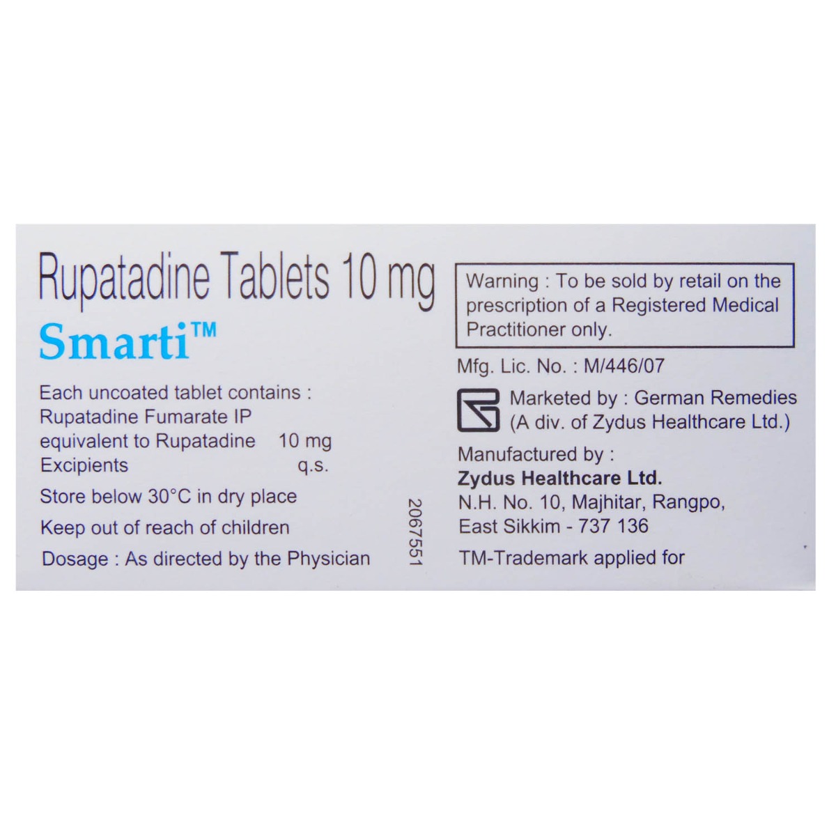 Smarti 10 Tablet 10's, Pack of 10 TABLETS Smarti 10 Tablet 10's, Pack of 10 TABLETS