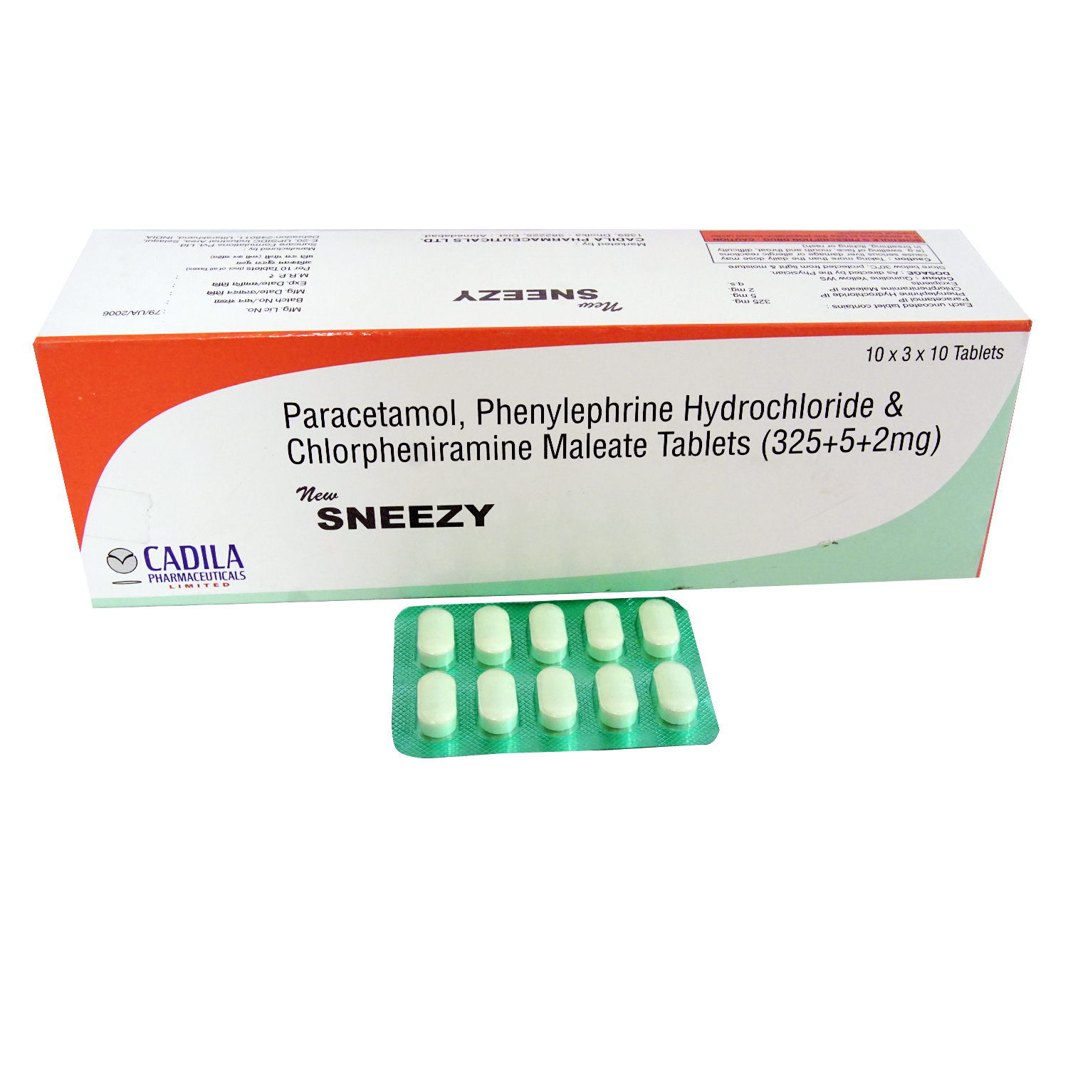 Sneezy Tablet 10's, Pack of 10 Sneezy Tablet 10's, Pack of 10