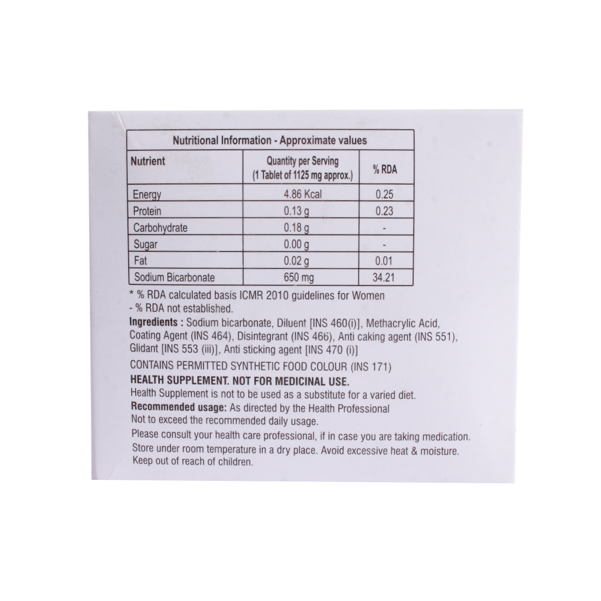 Sodisave 650 Tablet 10's, Pack of 10 TABLETS Sodisave 650 Tablet 10's, Pack of 10 TABLETS