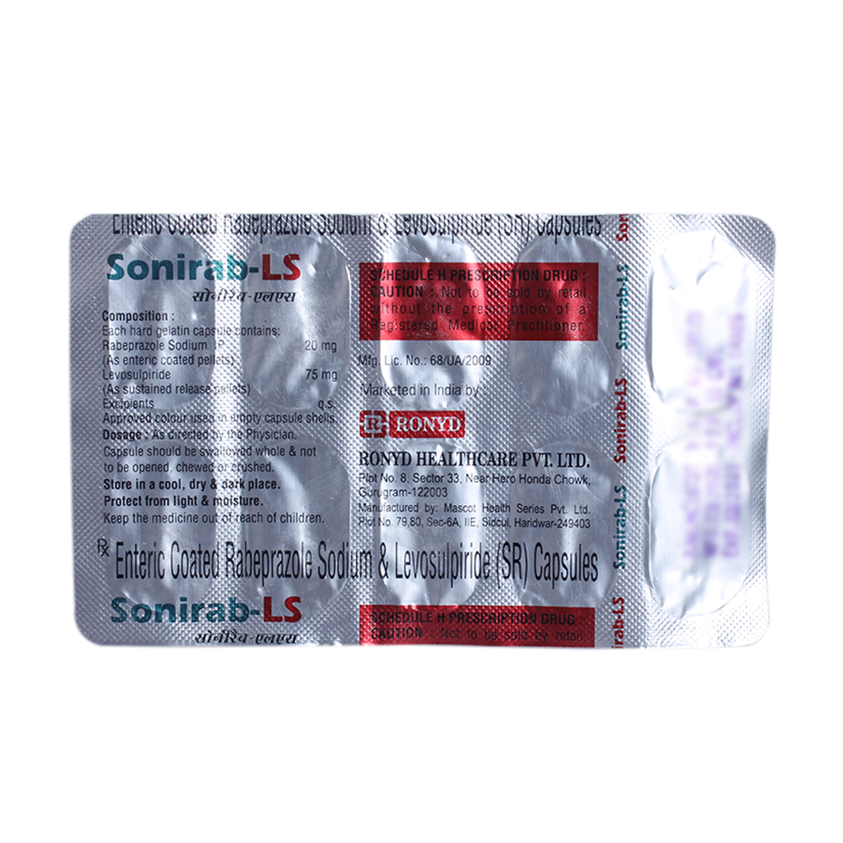 Sonirab-LS Capsule 10's, Pack of 10 Sonirab-LS Capsule 10's, Pack of 10