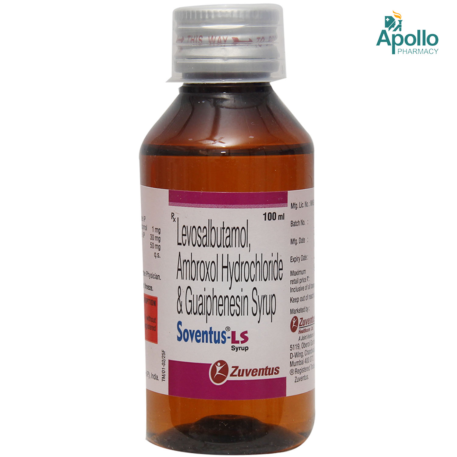 Soventus LS Syrup 100 ml, Pack of 1 Syrup Soventus LS Syrup 100 ml, Pack of 1 Syrup