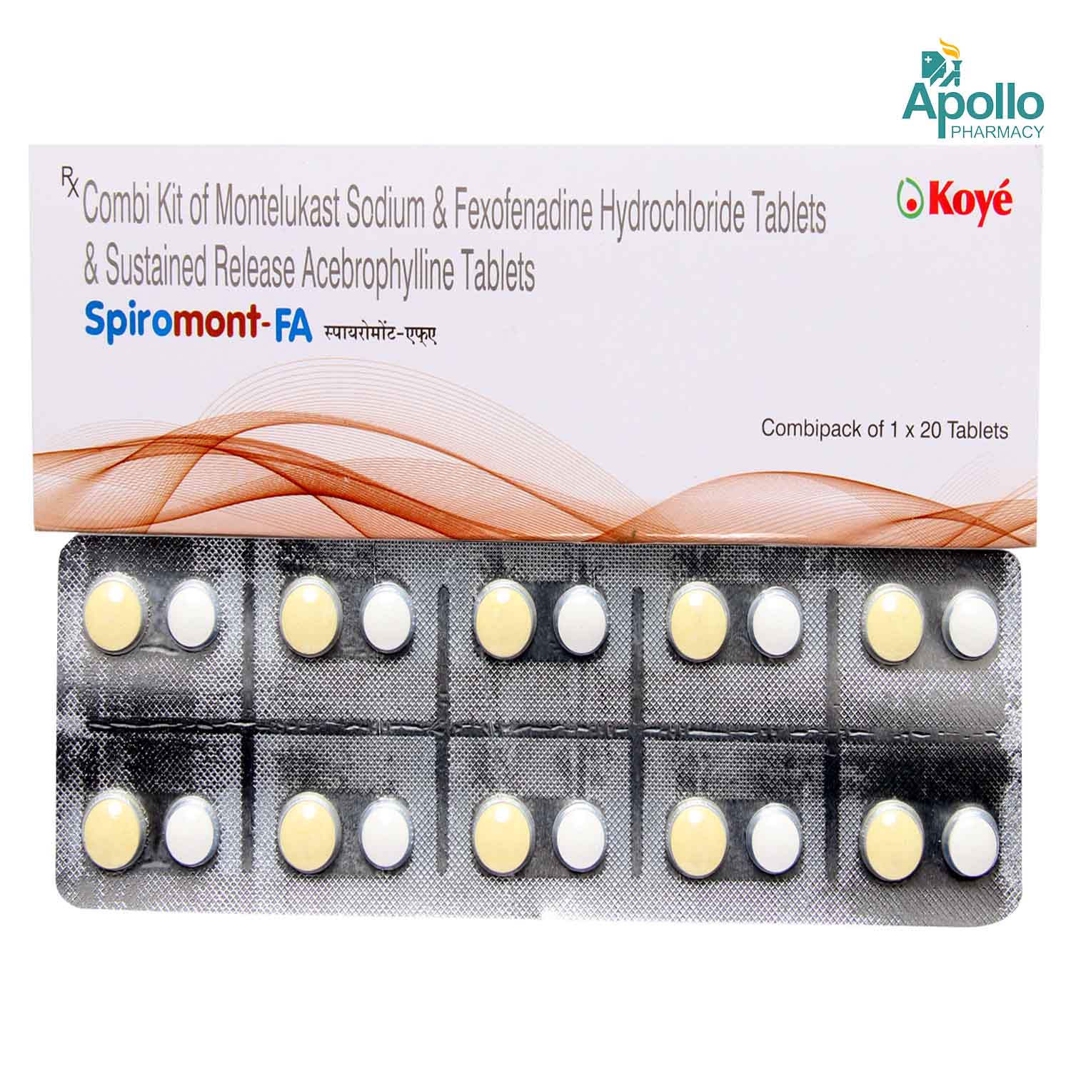 Buy Spiromont Fa Tablet 10's Online