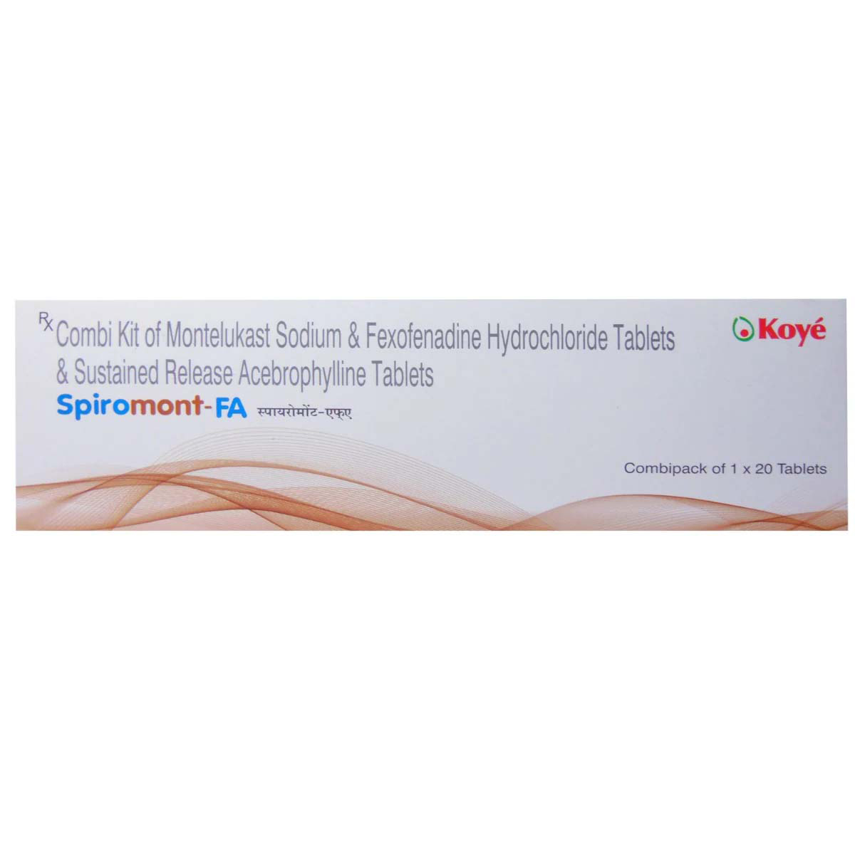 Buy Spiromont-FA Tablet Combikit 1's Online