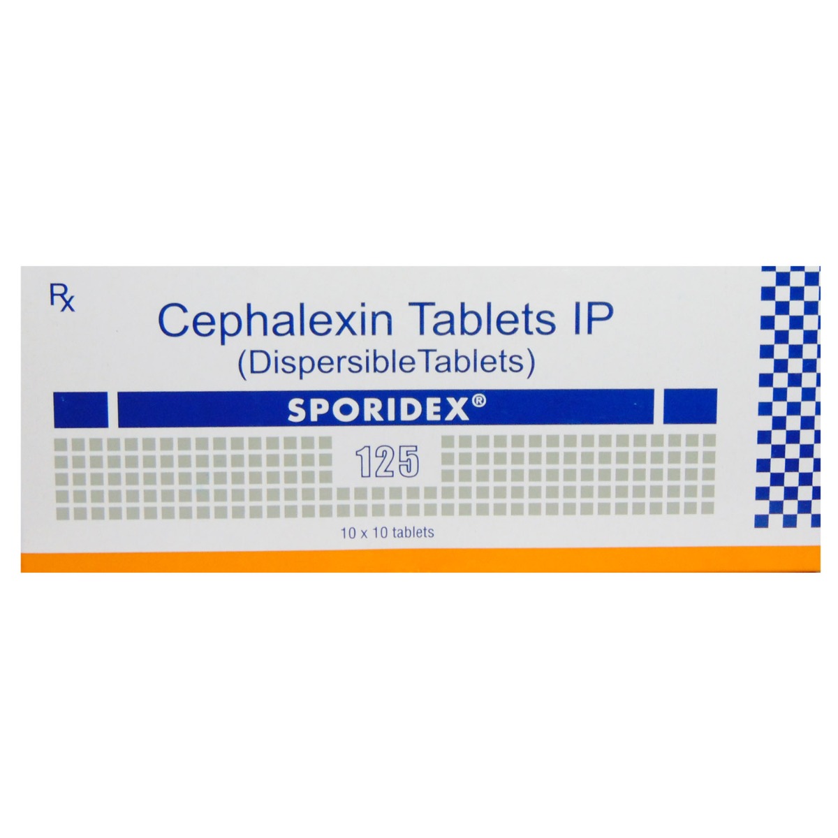 Sporidex 125 Tablet 10's, Pack of 10 TabletS Sporidex 125 Tablet 10's, Pack of 10 TabletS