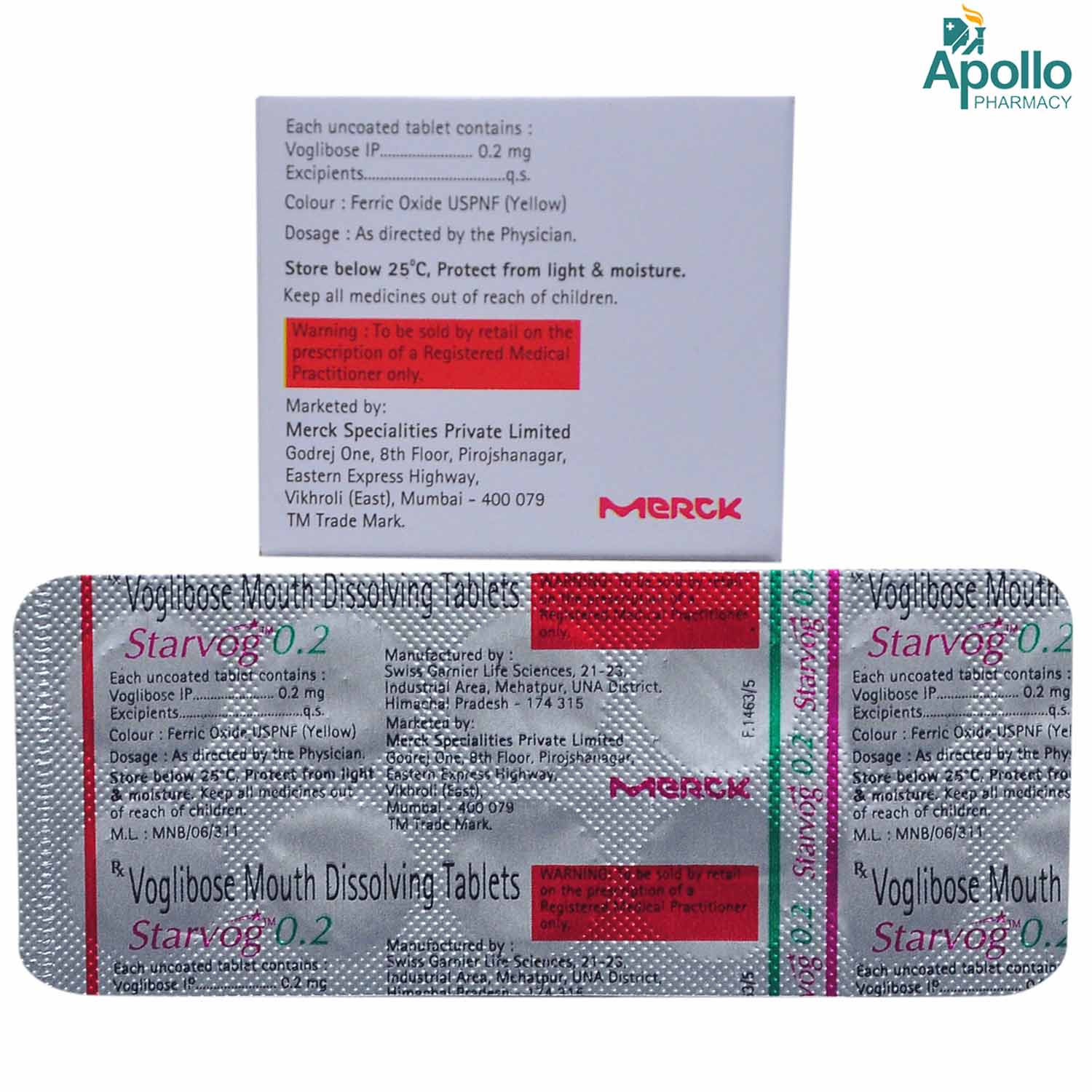 Starvog 0.2 Tablet 10's, Pack of 10 TabletS Starvog 0.2 Tablet 10's, Pack of 10 TabletS