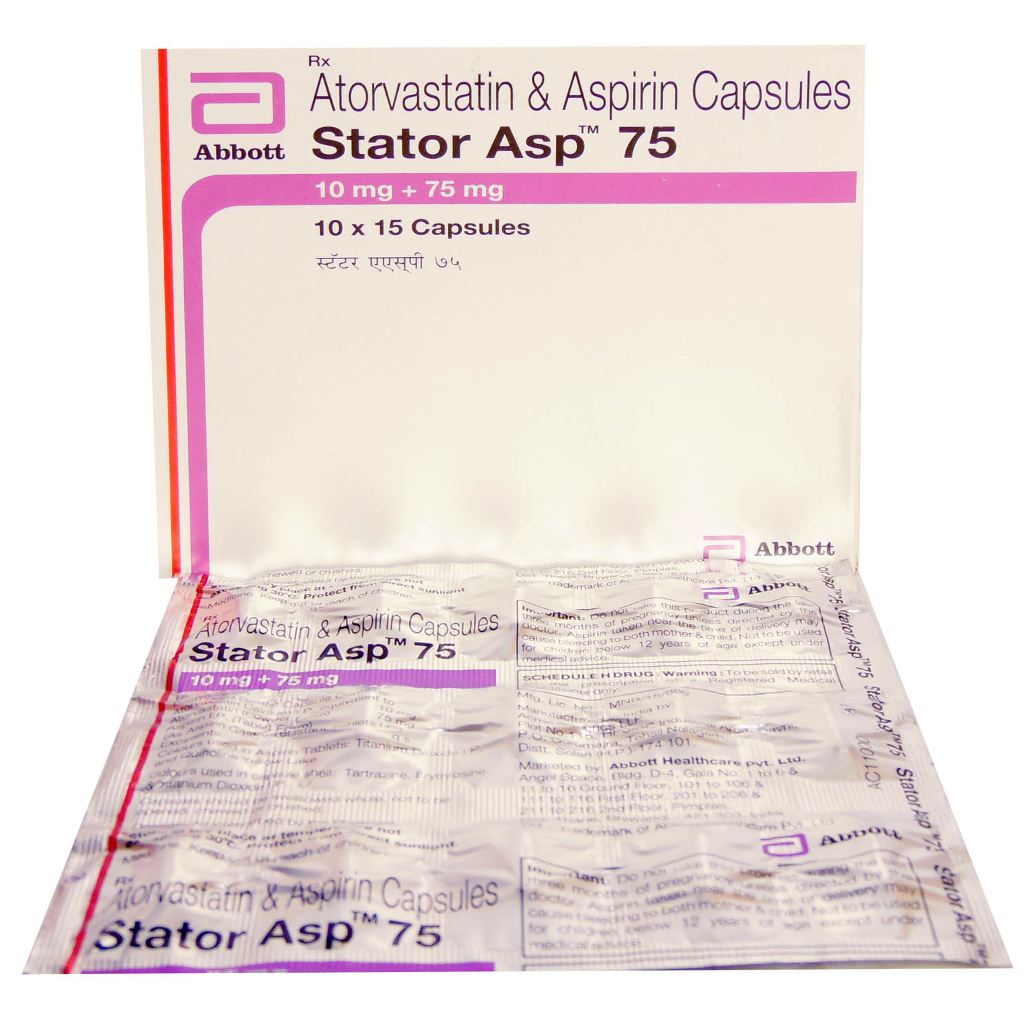 Stator ASP 75 Capsule 10's, Pack of 10 CAPSULES Stator ASP 75 Capsule 10's, Pack of 10 CAPSULES