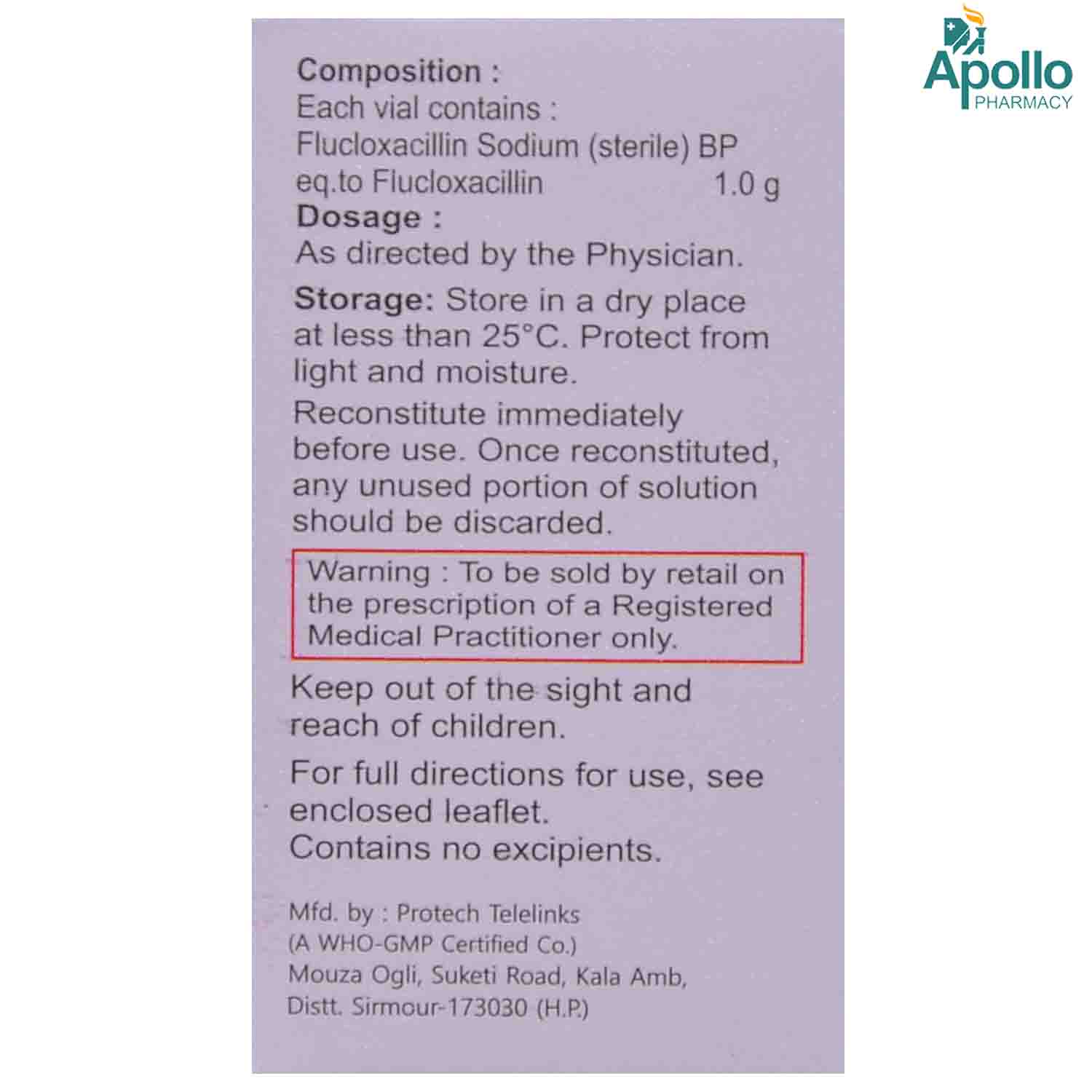 STAFLOWIN 1GM INJECTION, Pack of 1 INJECTION STAFLOWIN 1GM INJECTION, Pack of 1 INJECTION