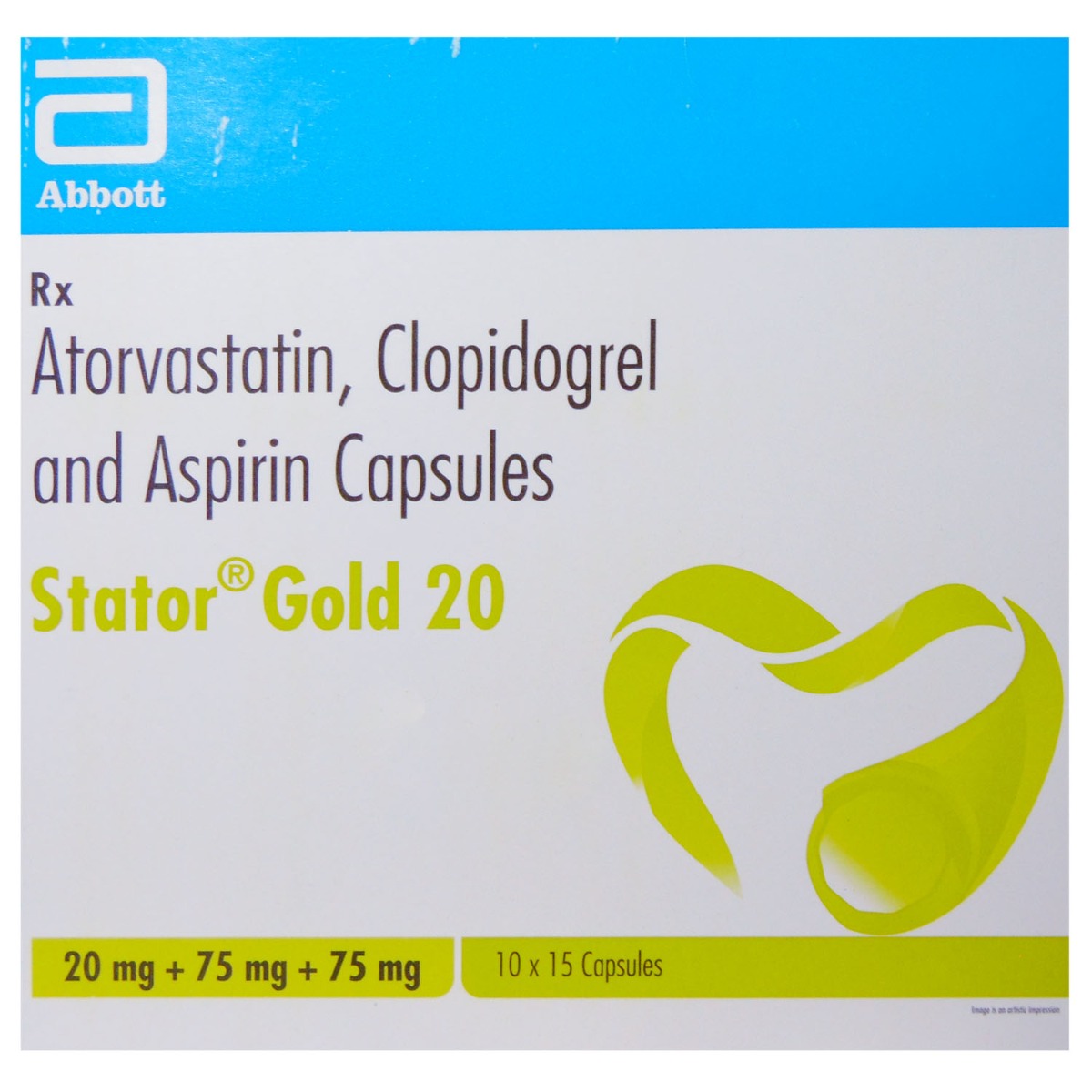 Stator Gold 20/75/75Mg Capsule 15's, Pack of 15 CAPSULES Stator Gold 20/75/75Mg Capsule 15's, Pack of 15 CAPSULES