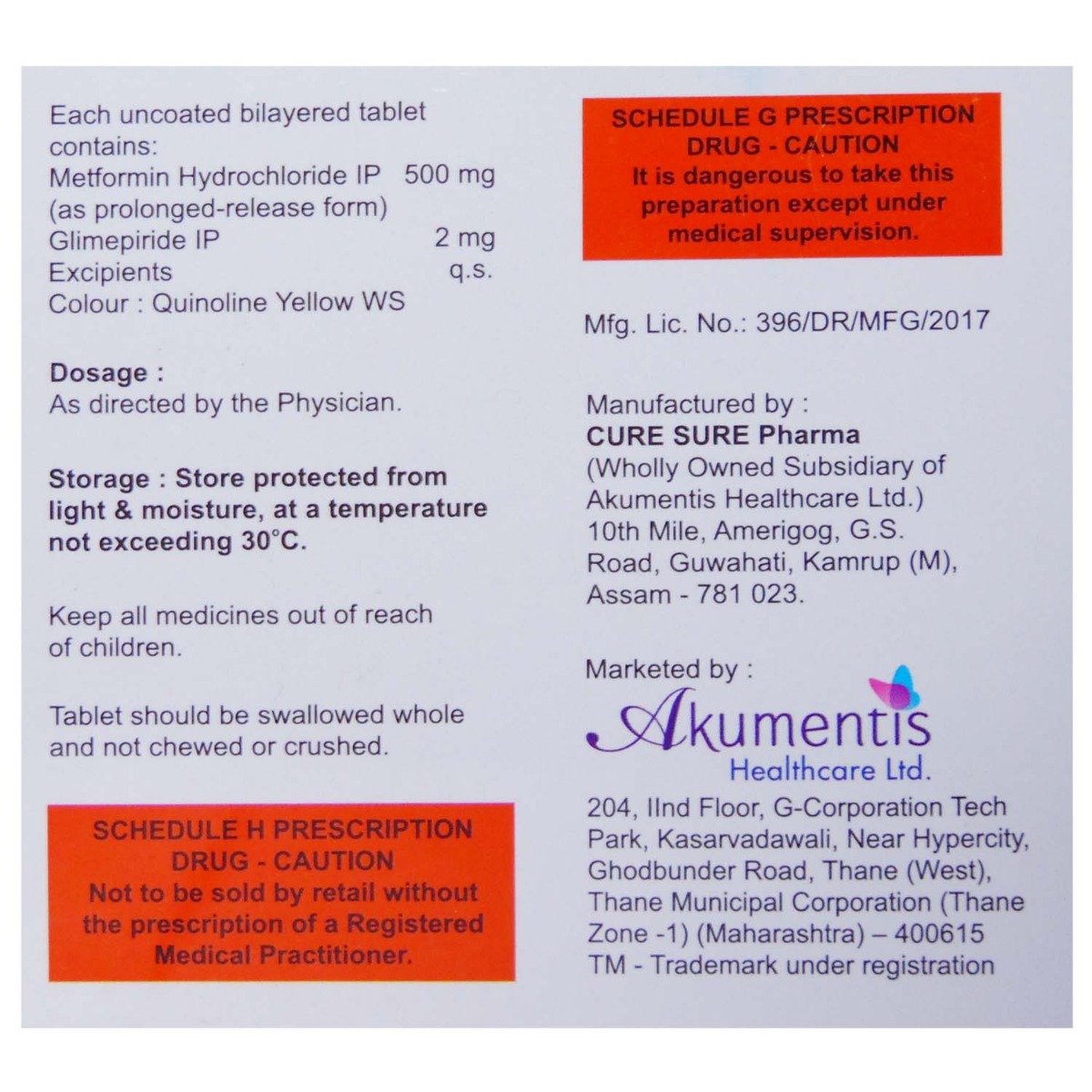 Switglim-M 2/500 Tablet 15's, Pack of 15 TabletS Switglim-M 2/500 Tablet 15's, Pack of 15 TabletS